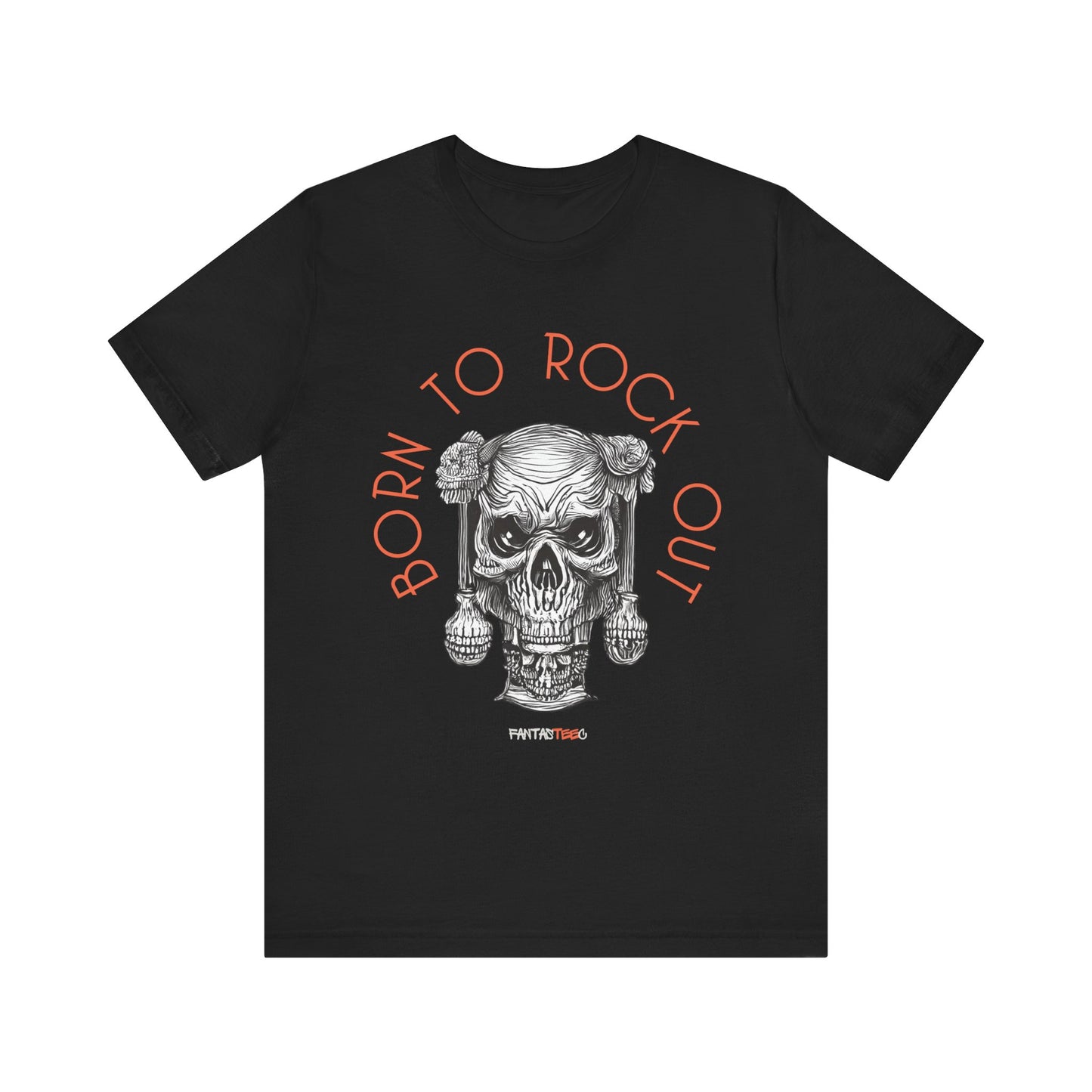 Born to Rock Out Skull Tee