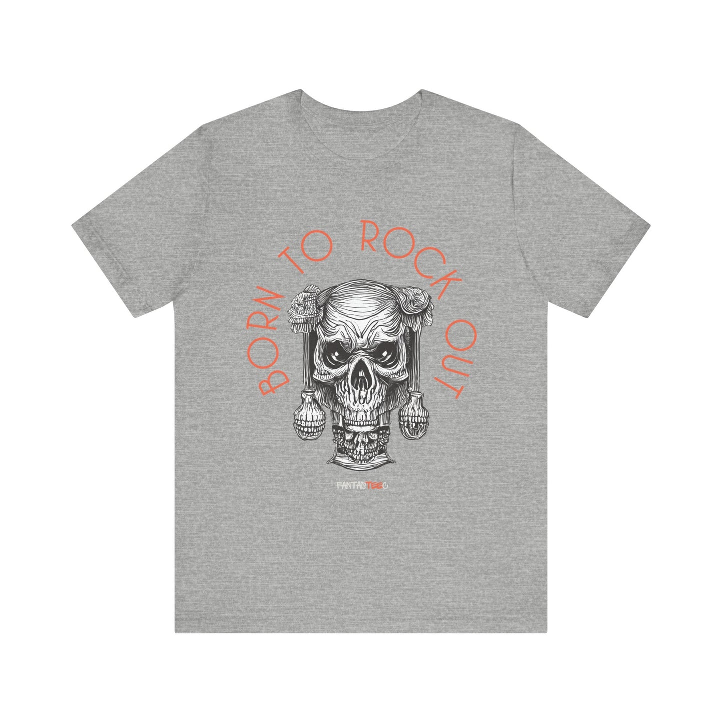 Born to Rock Out Skull Tee