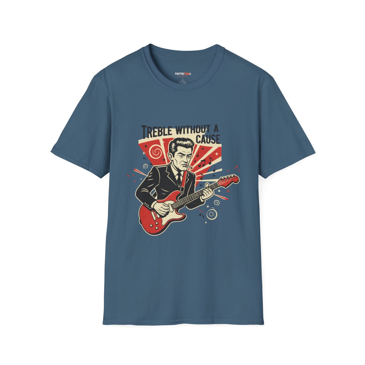 Retro Music Lover T-Shirt, Vintage Rock Tee, Gift for Musicians, Music Festival Apparel, Treble Without a Cause Shirt