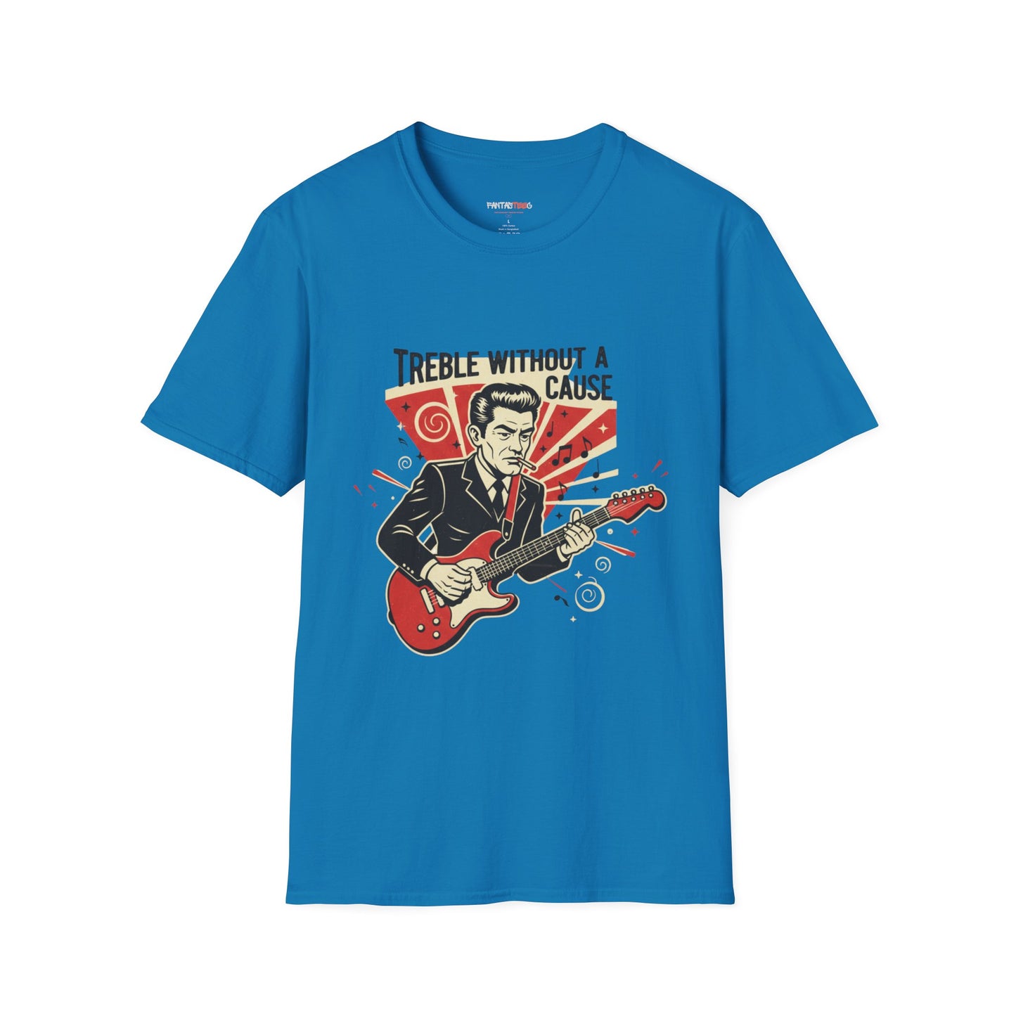 Retro Music Lover T-Shirt, Vintage Rock Tee, Gift for Musicians, Music Festival Apparel, Treble Without a Cause Shirt