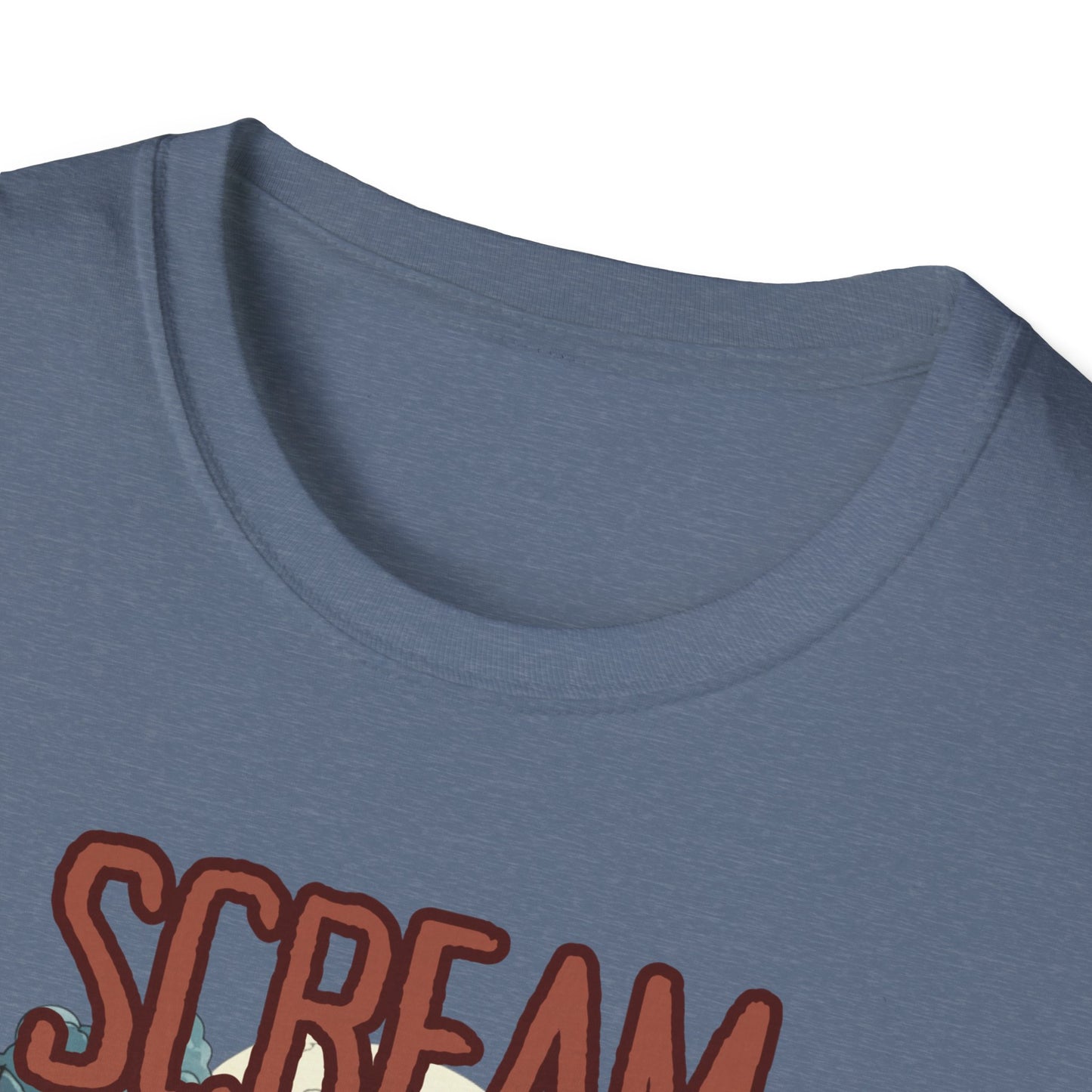 Halloween Themed Unisex T-Shirt, Casual Graphic Tee, Fall Fashion, Perfect for Costume Parties, Scream Day Celebration, Unique Gift Idea