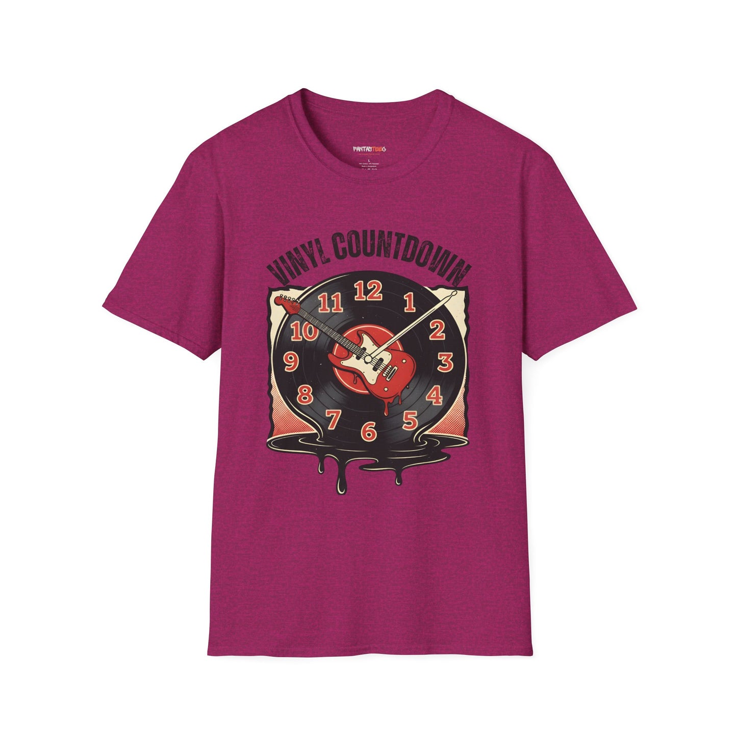 Vinyl Countdown T-Shirt, Music Lover Gift, Unisex Softstyle Tee, Vintage Vinyl Design, Perfect for Music Festivals, Casual Wear