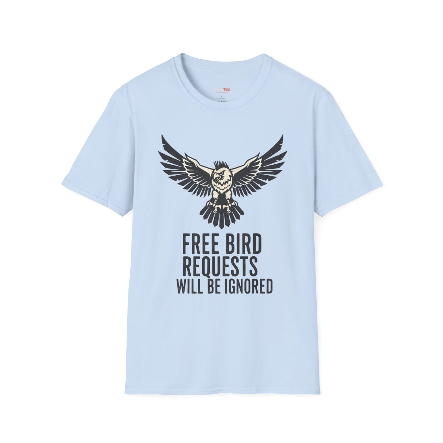 Free Bird Softstyle T-Shirt, Casual Tee, Music Lover Gift, Unisex Apparel, Festival Wear, Unique Statement Shirt