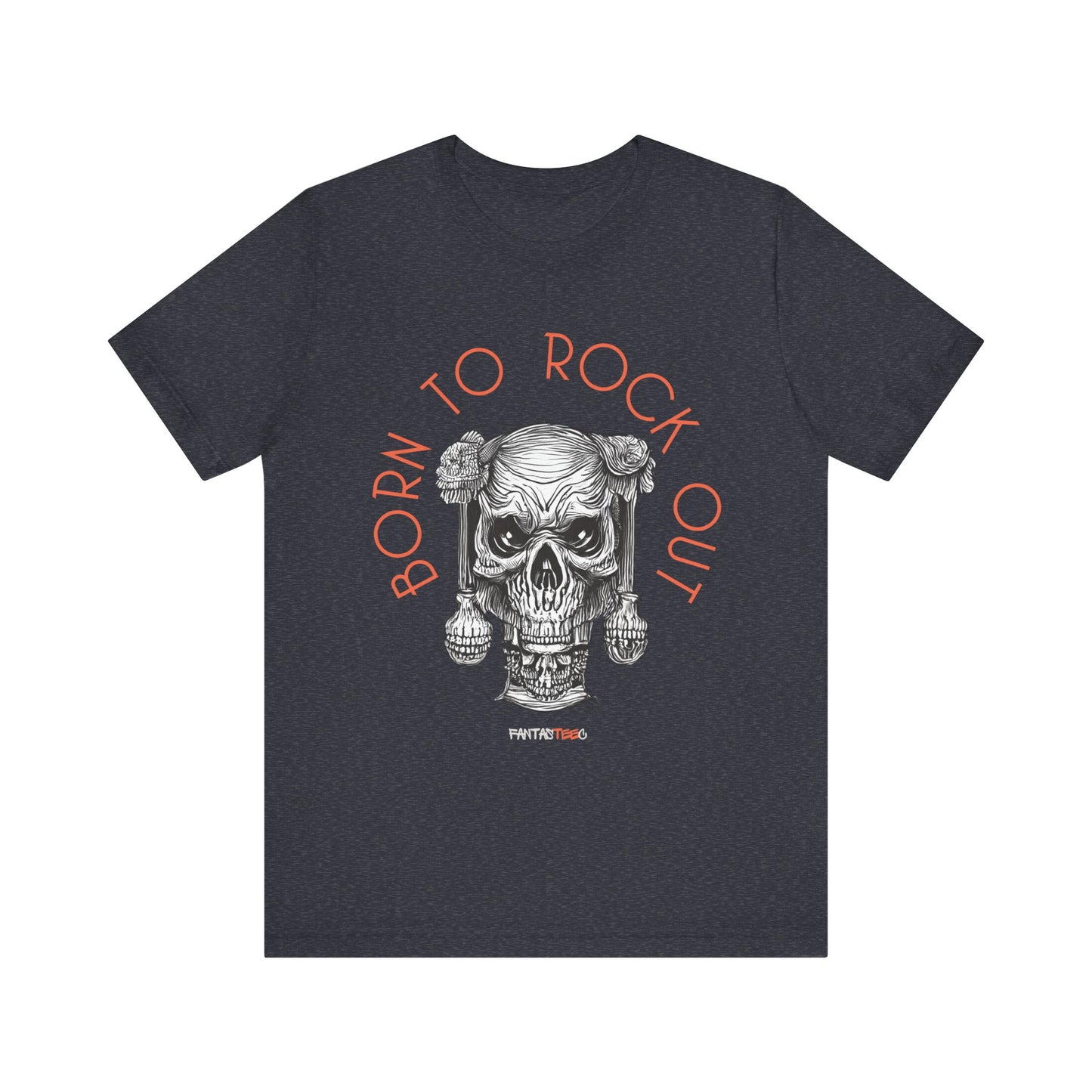 Born to Rock Out Skull Tee