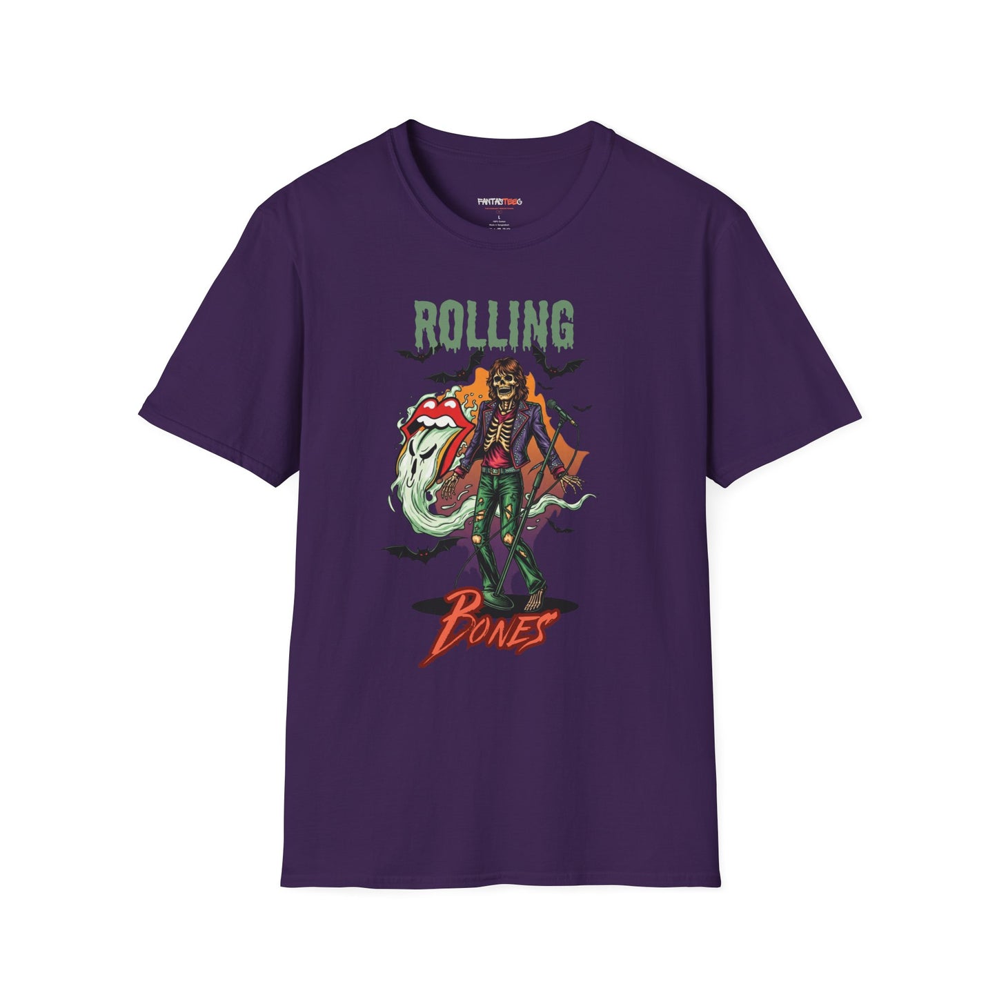 Rolling Bones Halloween Unisex softstyle T-Shirt