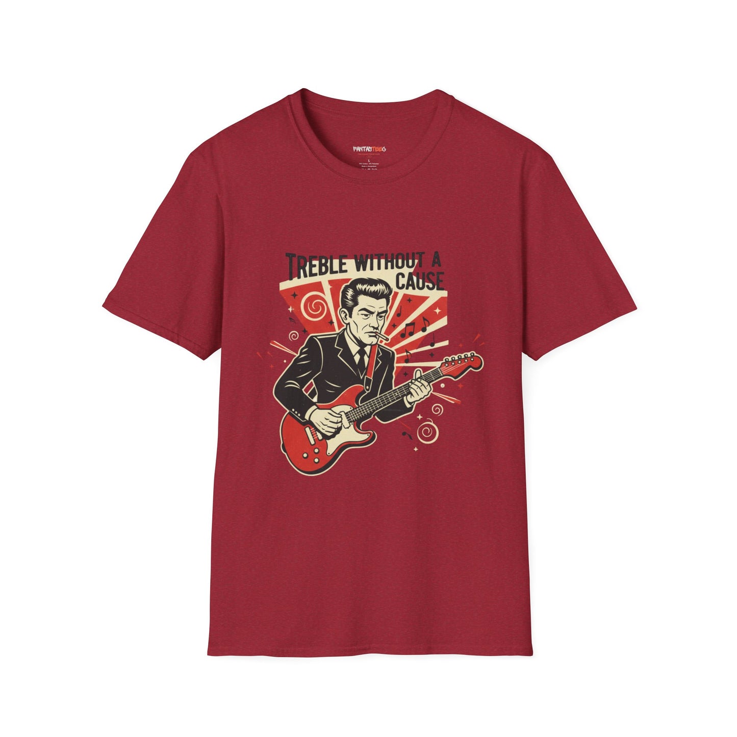 Retro Music Lover T-Shirt, Vintage Rock Tee, Gift for Musicians, Music Festival Apparel, Treble Without a Cause Shirt