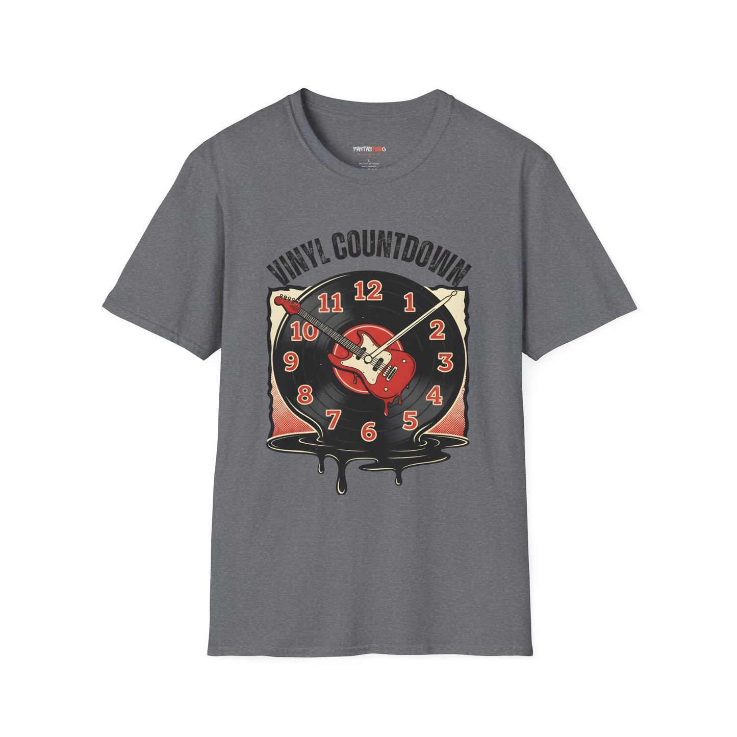 Vinyl Countdown T-Shirt, Music Lover Gift, Unisex Softstyle Tee, Vintage Vinyl Design, Perfect for Music Festivals, Casual Wear