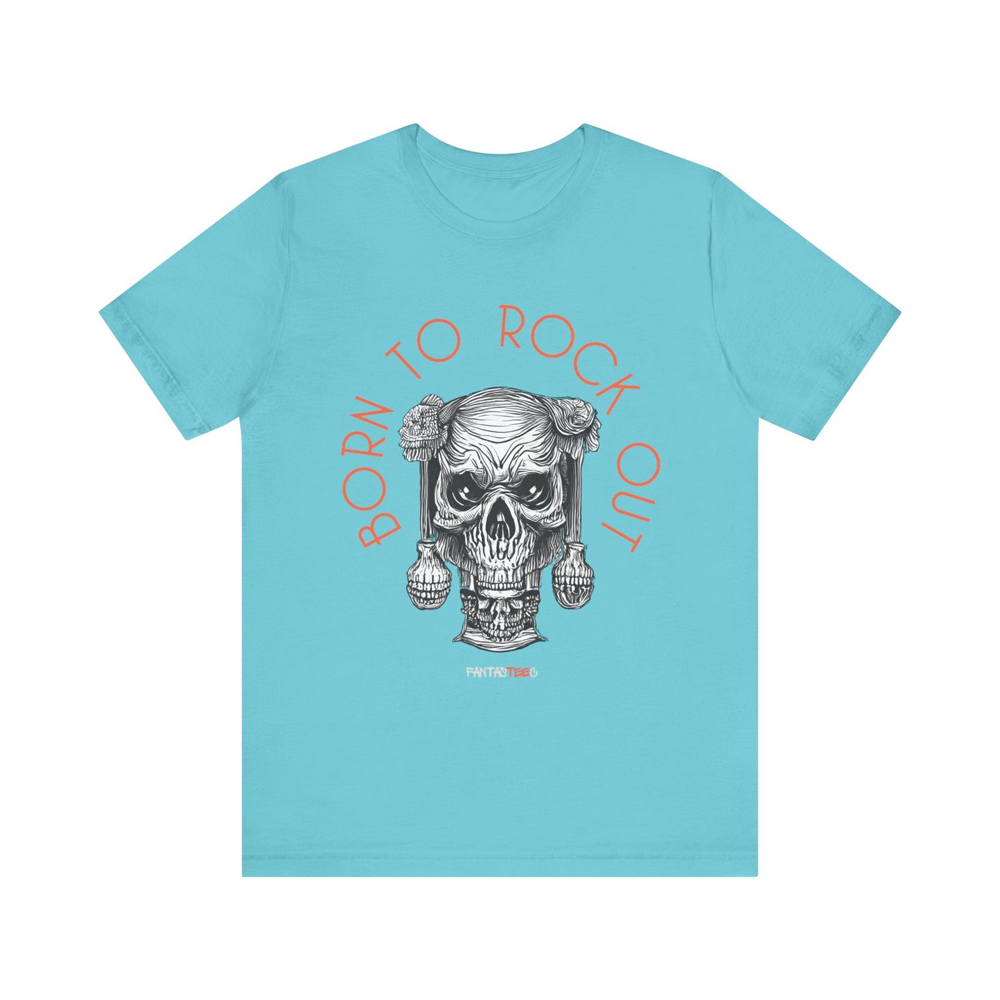 Born to Rock Out Skull Tee