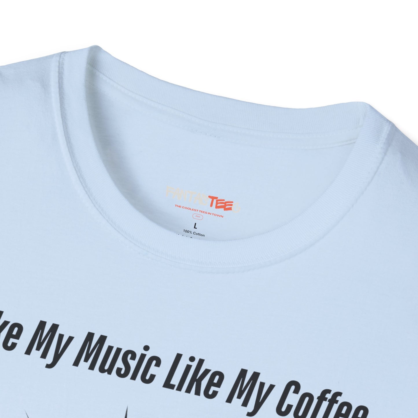 Rockin' Coffee Lover T-Shirt - Perfect Gift for Musicians, Coffee Enthusiasts, Birthdays, Music Festivals, Casual Wear