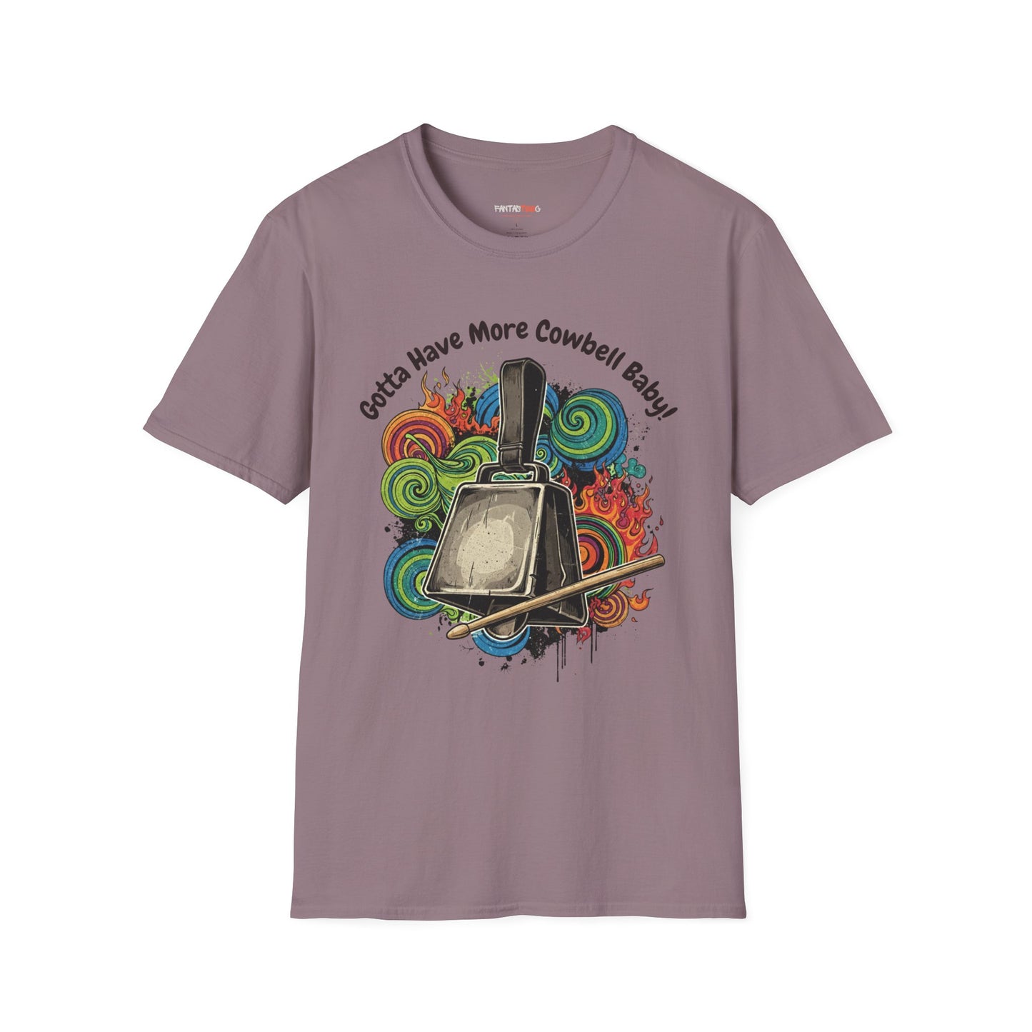 Gotta Have More Cowbell Unisex Softstyle T-Shirt | Fun Music Tribute Tee, Concert Wear, Gift for Musicians, Casual Style, Humor Shirt