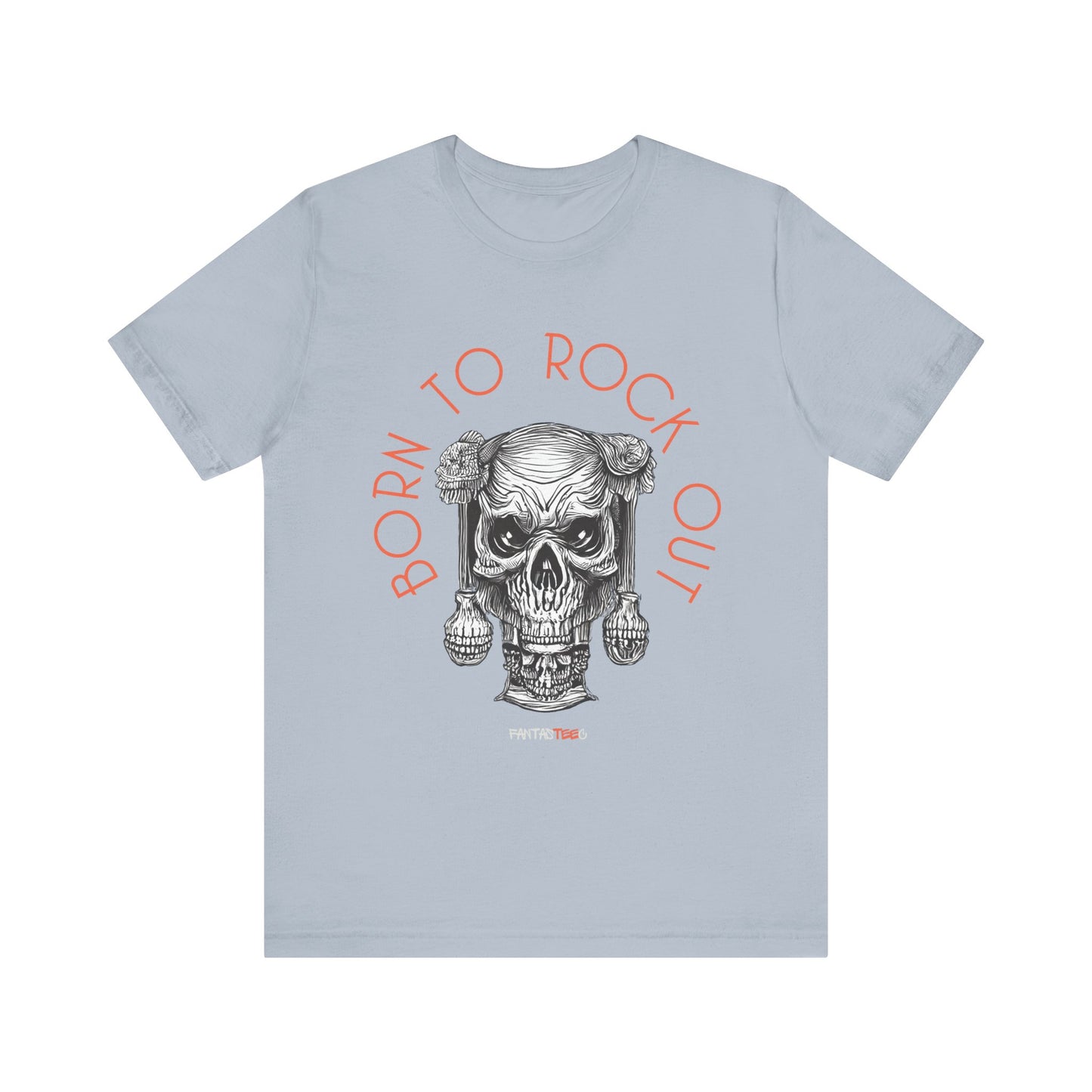 Born to Rock Out Skull Tee