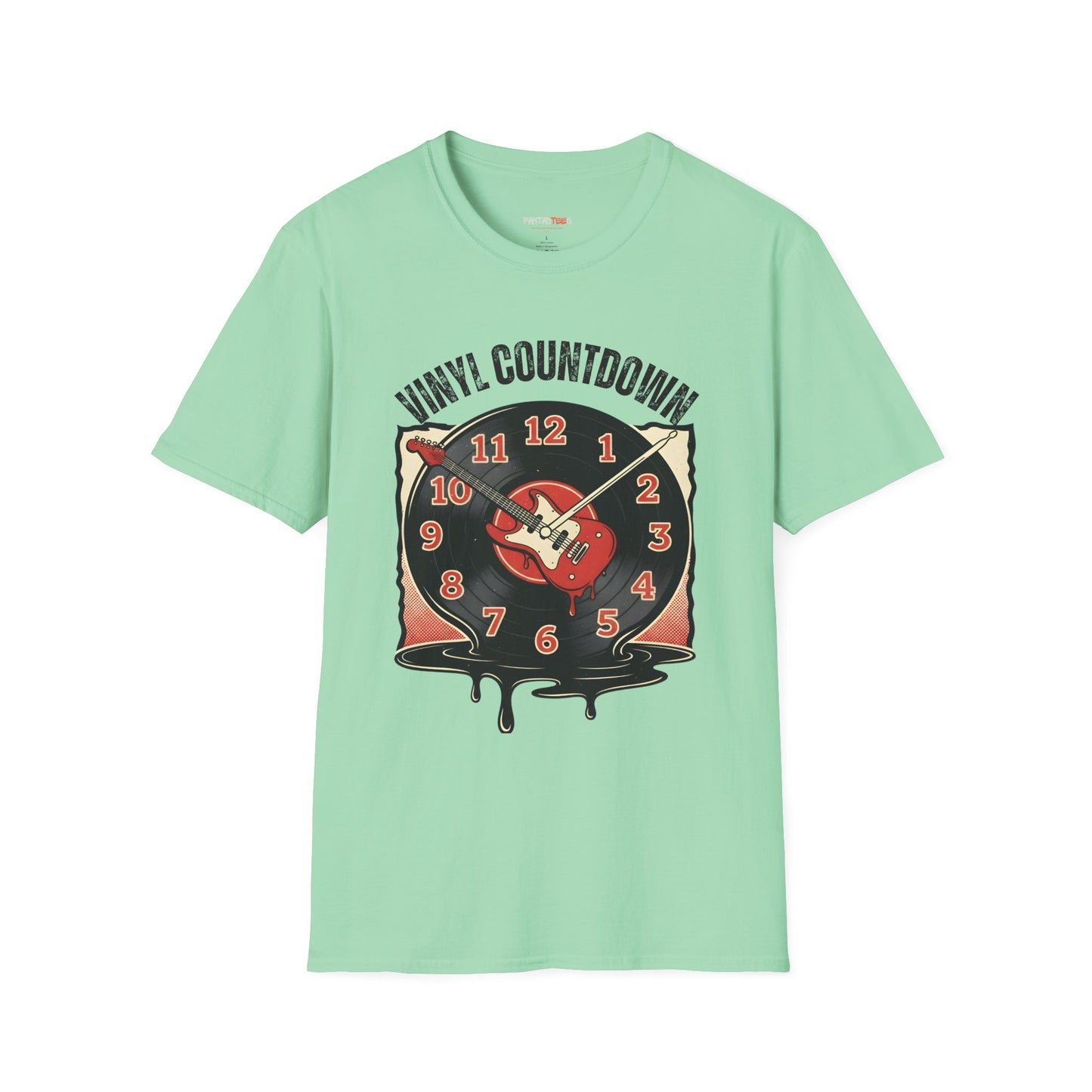 Vinyl Countdown T-Shirt, Music Lover Gift, Unisex Softstyle Tee, Vintage Vinyl Design, Perfect for Music Festivals, Casual Wear