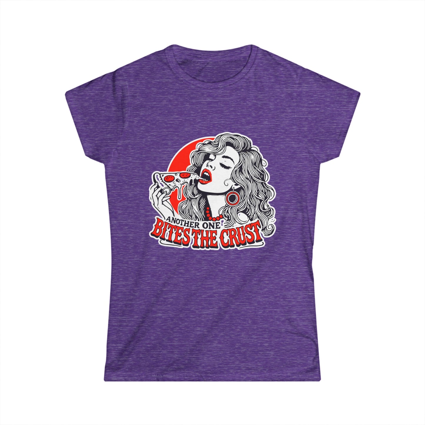 Women's Softstyle Tee, Another one bites the crust T-Shirt, Perfect Gift for Foodies, Casual Wear