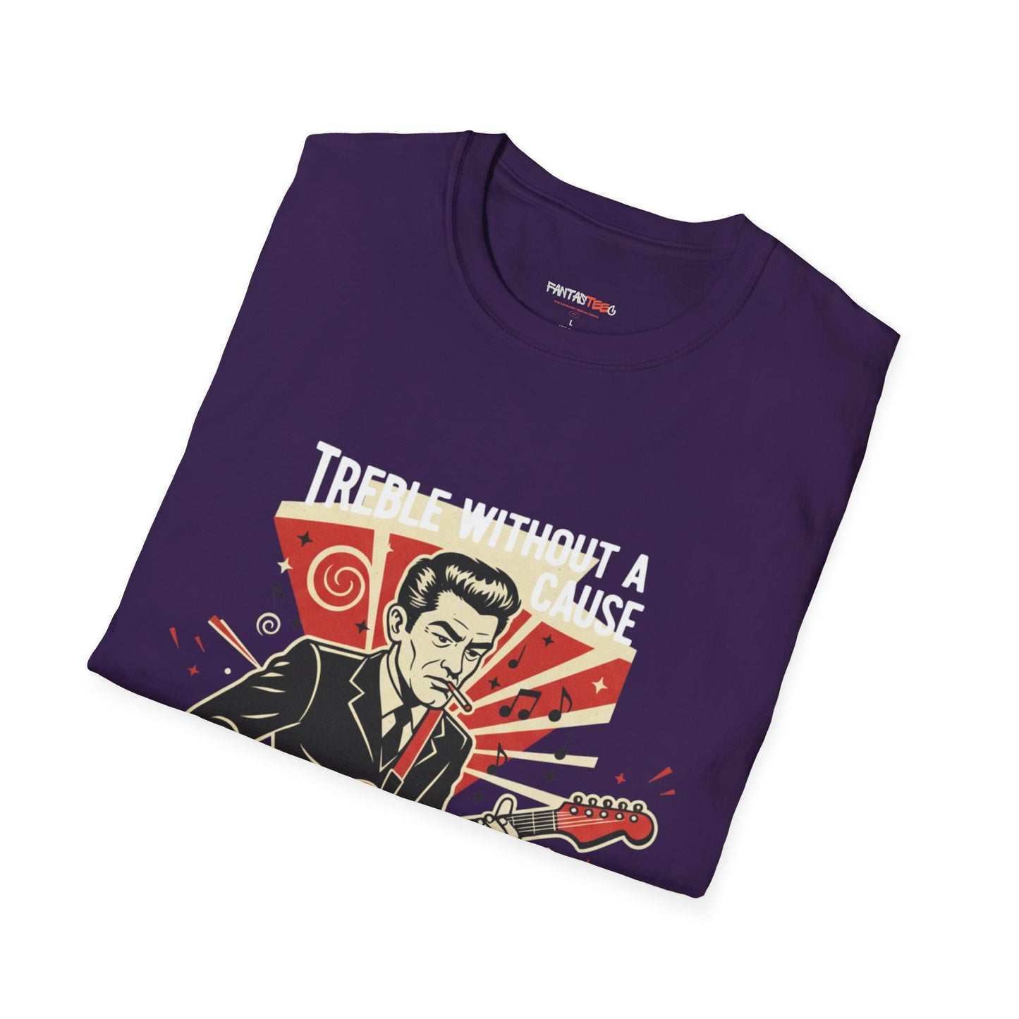 Retro Music Lover T-Shirt, Vintage Rock Tee, Gift for Musicians, Music Festival Apparel, Treble Without a Cause Shirt