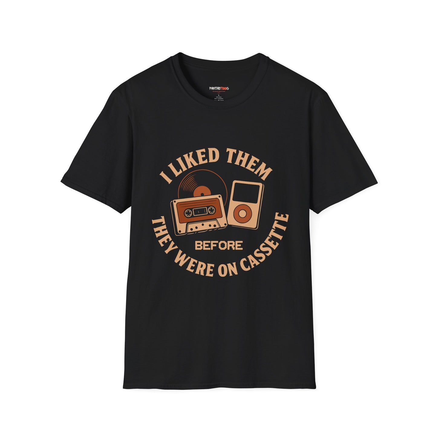 I Liked Them Before They Were on Cassette, Unisex Tee, Gift for Music Fans, Vintage Style Shirt