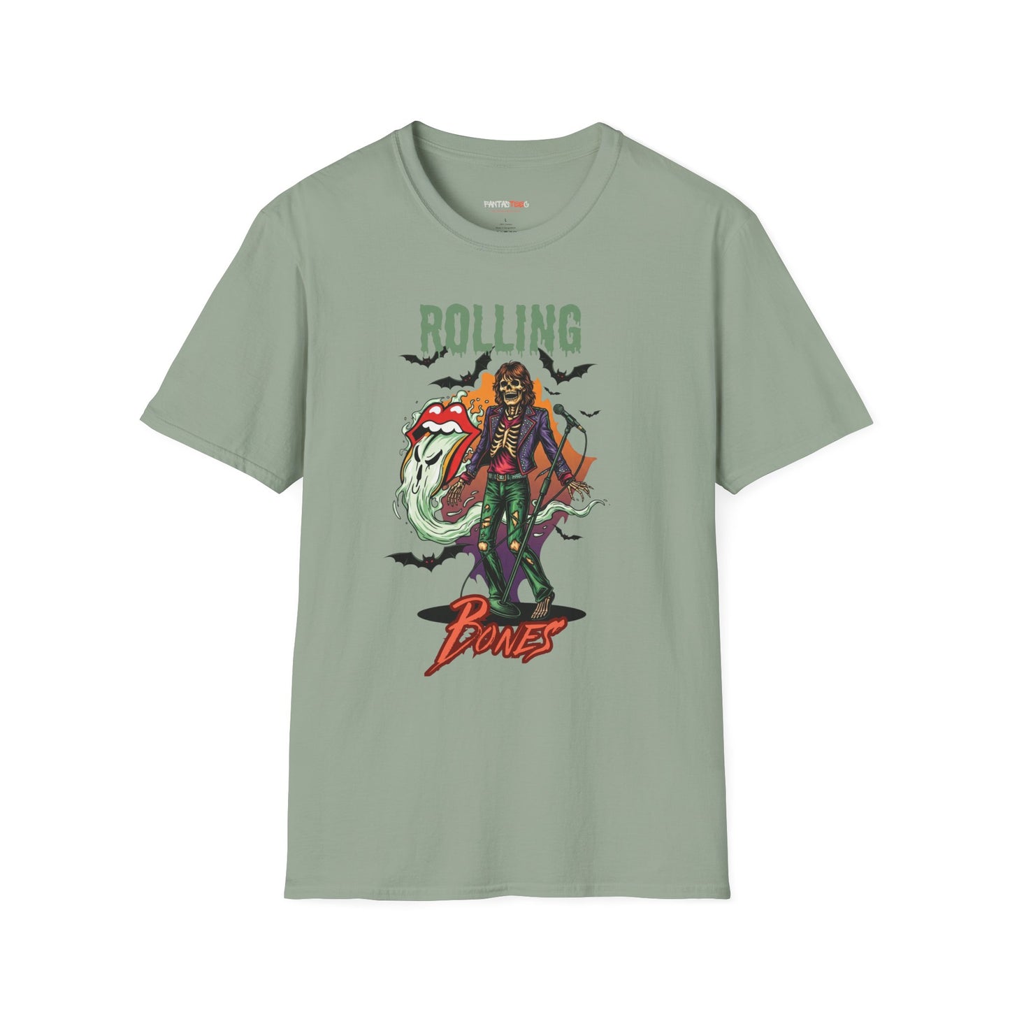 Rolling Bones Halloween Unisex softstyle T-Shirt
