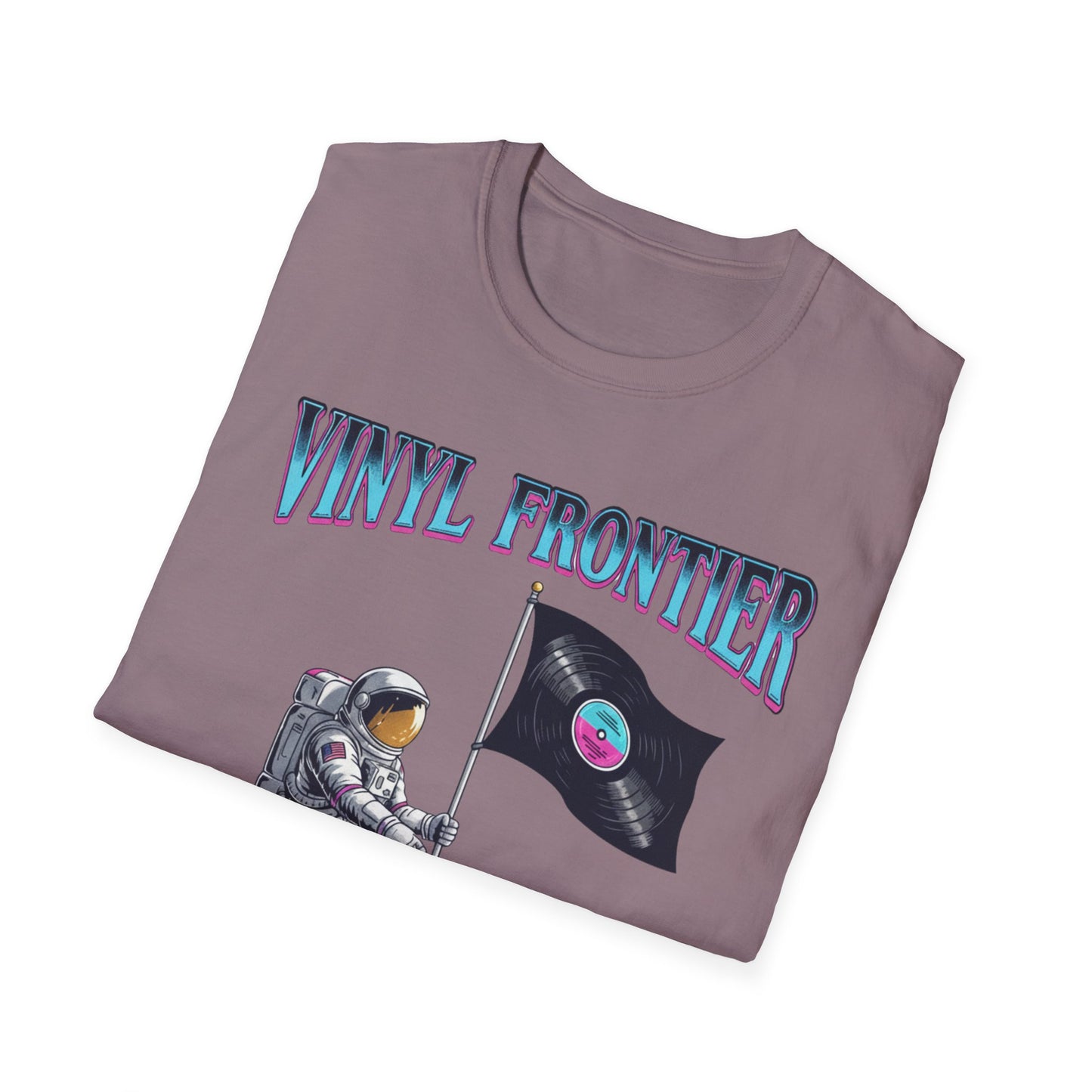 Vinyl Frontier Astronaut T-Shirt, Unisex Graphic Tee, Space Lover Gift, Casual Style, Summer Wear, Unique T-Shirt