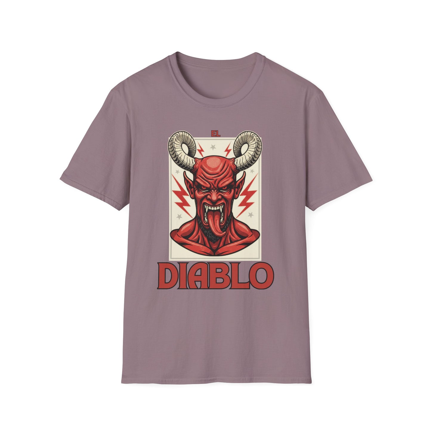 Diablo Graphic T-Shirt - Unisex Softstyle Tee for Music Lovers, Halloween Costume, Unique Gift, Vintage Style, Casual Wear