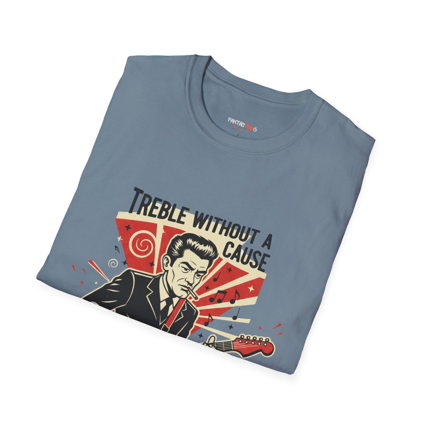 Retro Music Lover T-Shirt, Vintage Rock Tee, Gift for Musicians, Music Festival Apparel, Treble Without a Cause Shirt