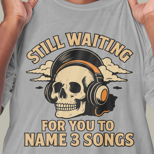 Name 3 Bands Skull T-Shirt