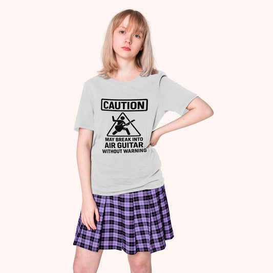 Caution Air Guitar T-Shirt