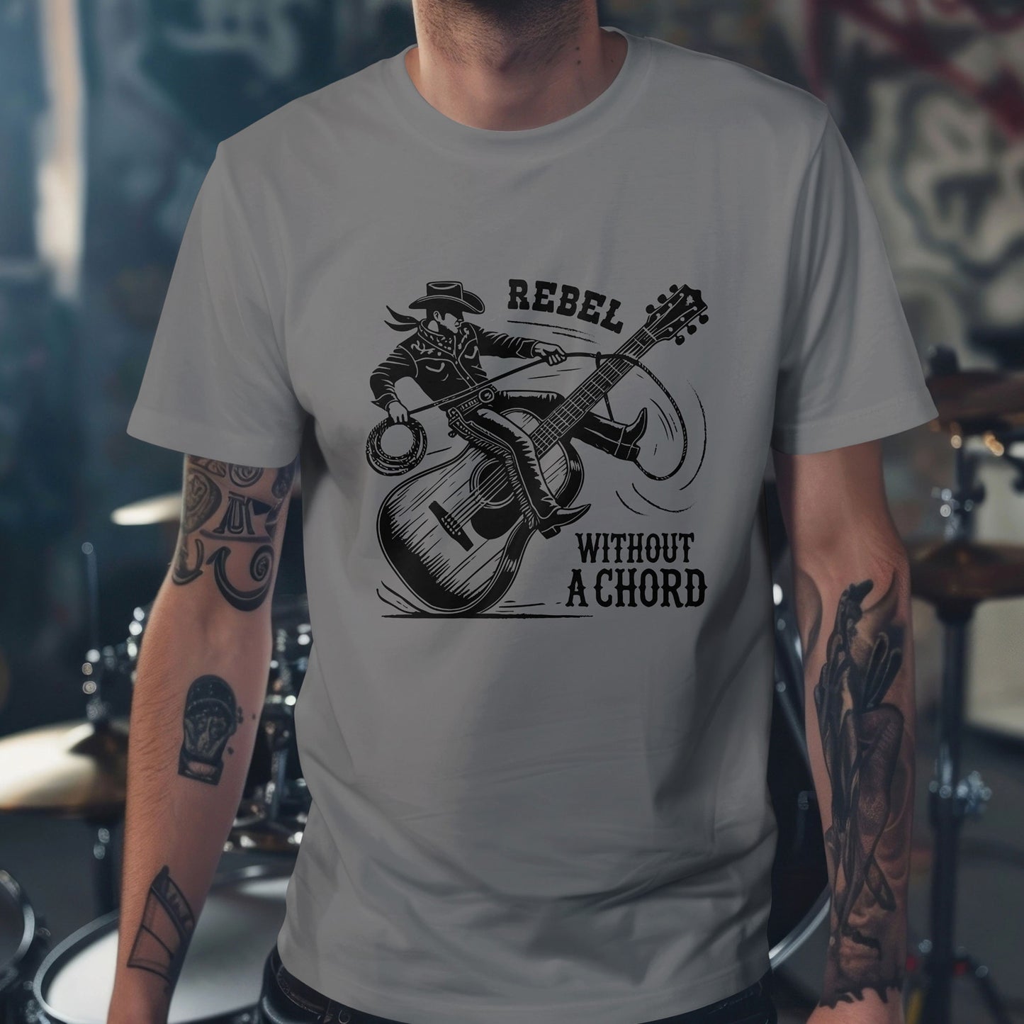 Cool Rebel Without a Chord Graphic Tee, Music Lover Shirt, Gift for Musicians, Casual Fashion, Unique Present for Rock Fans