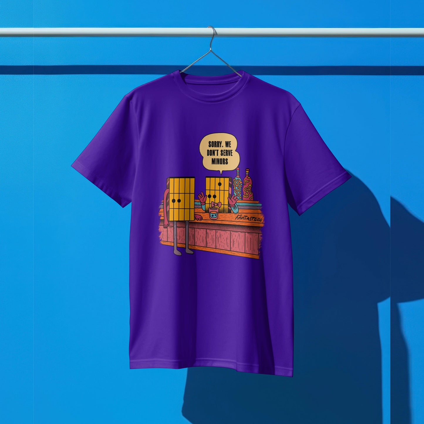 Funny Unisex Softstyle, We dont Serve Minors,Humorous Gift for Musicians,T-Shirt