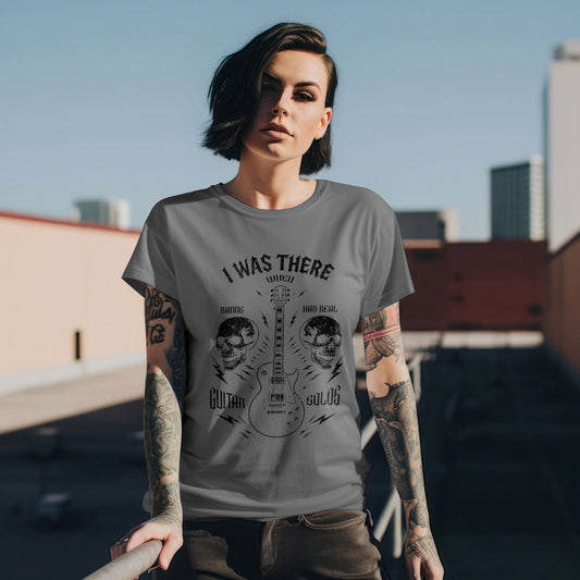 Music Lover's Unisex T-Shirt, I Was There When Bands Had Real Guitar Solos