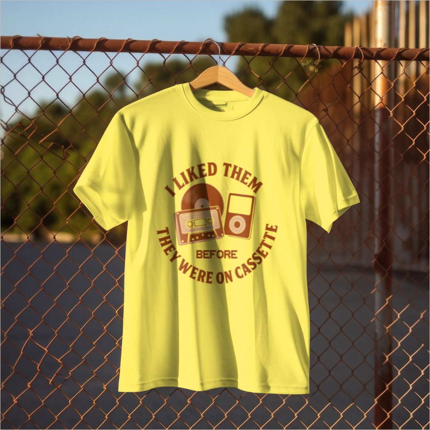 I Liked Them Before They Were on Cassette, Unisex Tee, Gift for Music Fans, Vintage Style Shirt