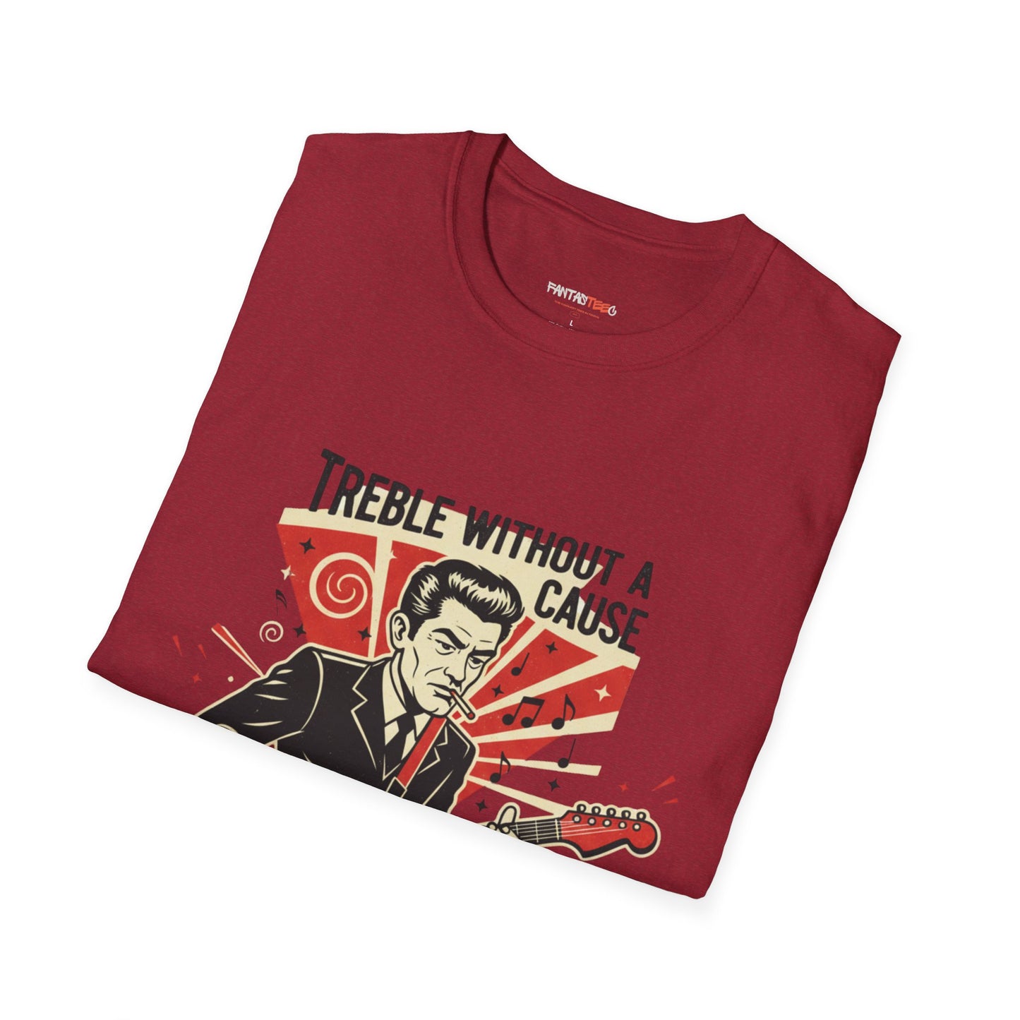 Retro Music Lover T-Shirt, Vintage Rock Tee, Gift for Musicians, Music Festival Apparel, Treble Without a Cause Shirt