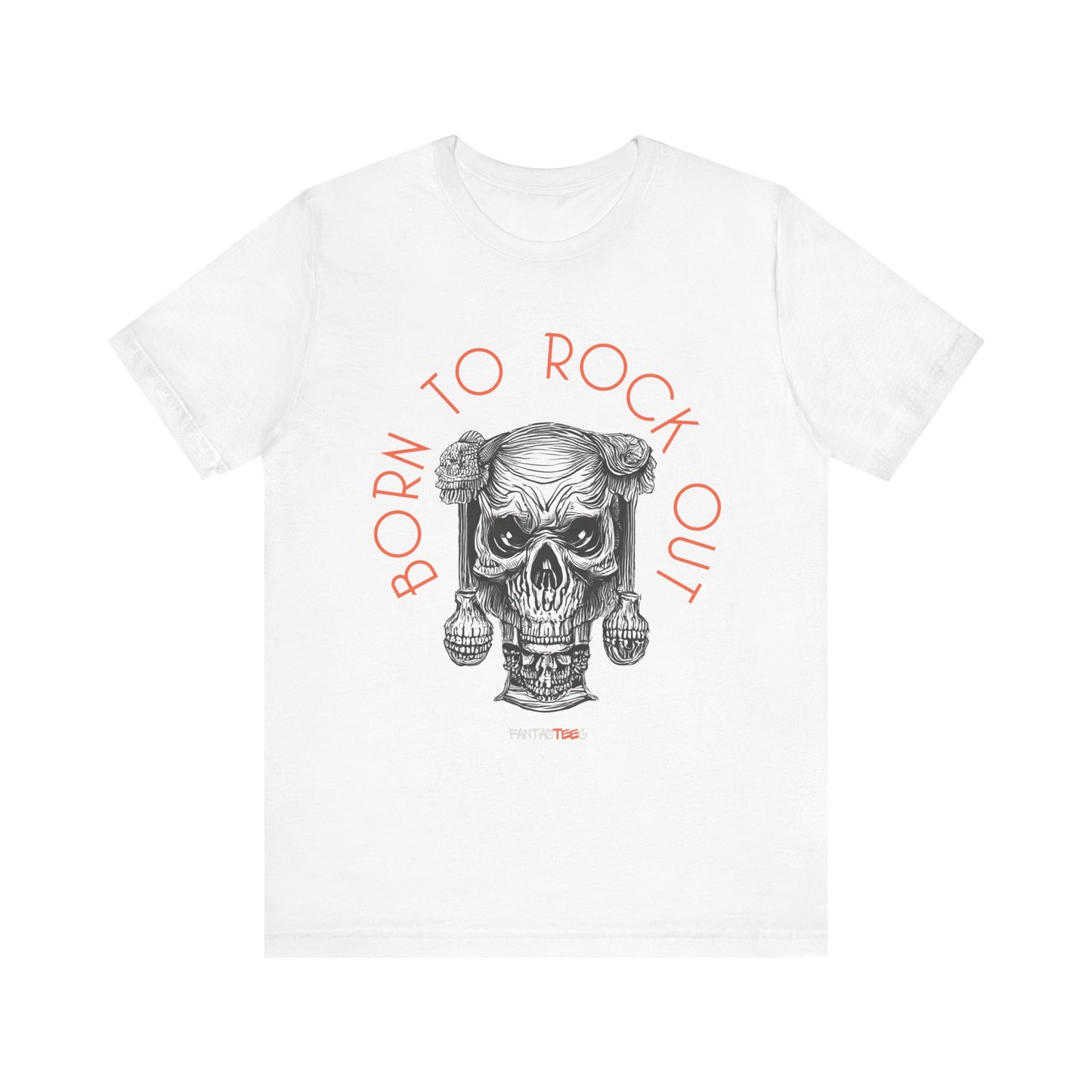 Born to Rock Out Skull Tee