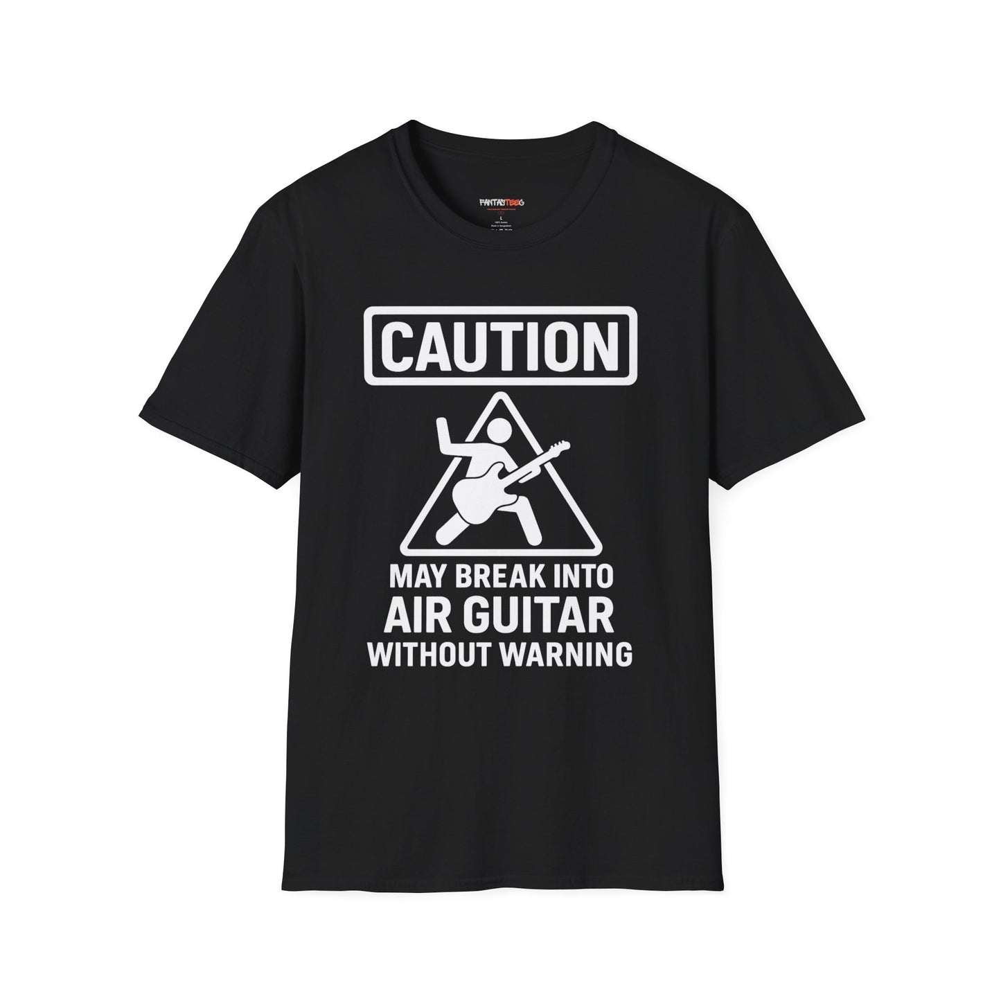 Caution Air Guitar T-Shirt