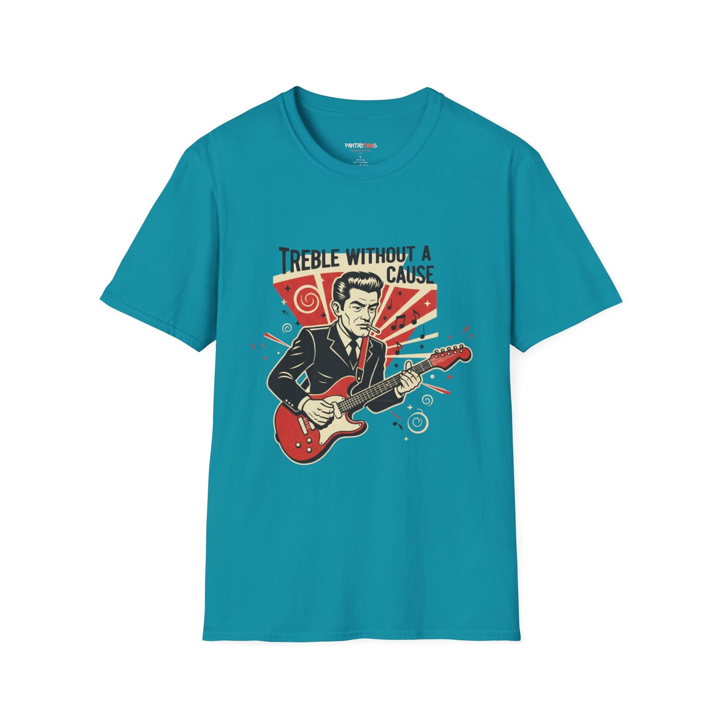 Retro Music Lover T-Shirt, Vintage Rock Tee, Gift for Musicians, Music Festival Apparel, Treble Without a Cause Shirt