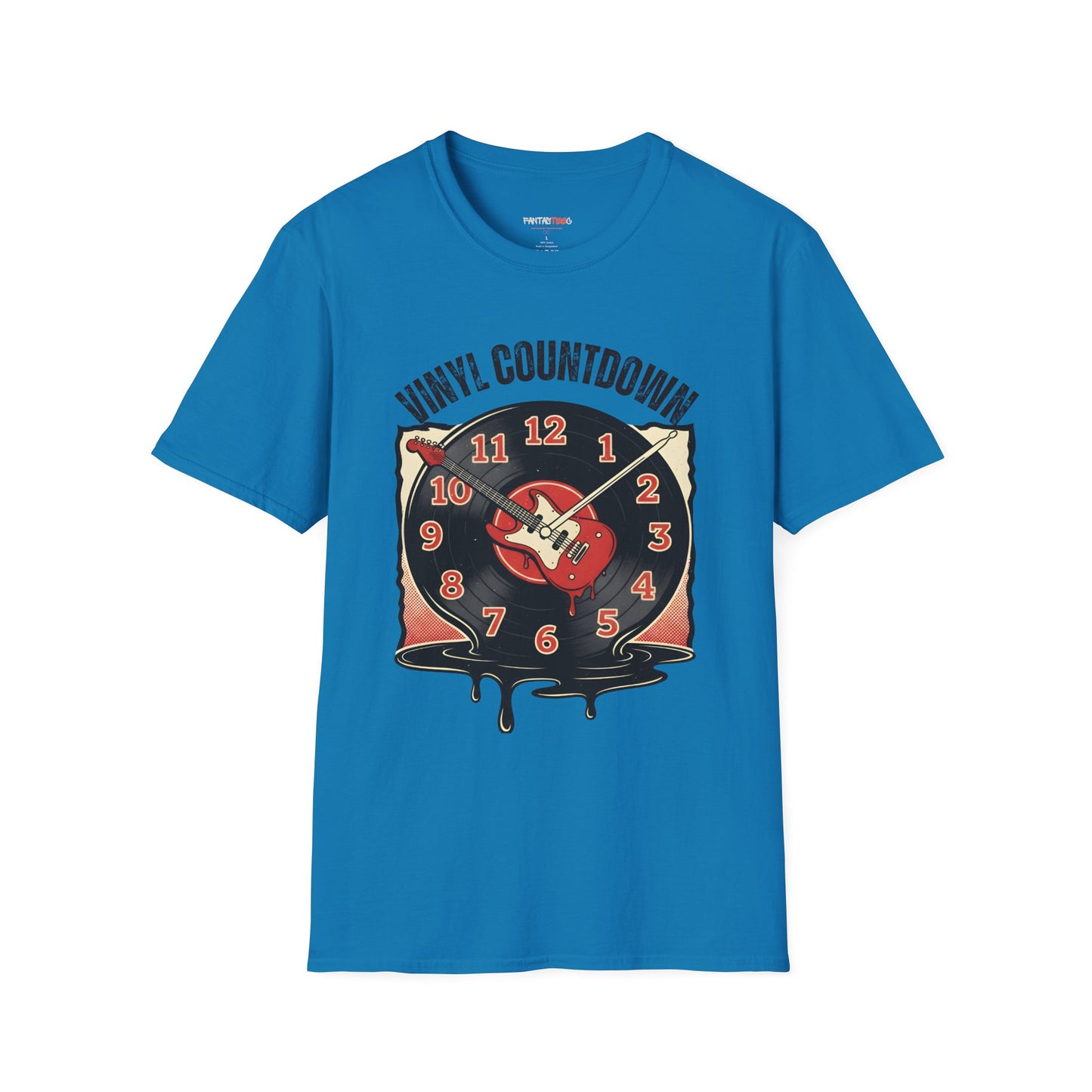 Vinyl Countdown T-Shirt, Music Lover Gift, Unisex Softstyle Tee, Vintage Vinyl Design, Perfect for Music Festivals, Casual Wear