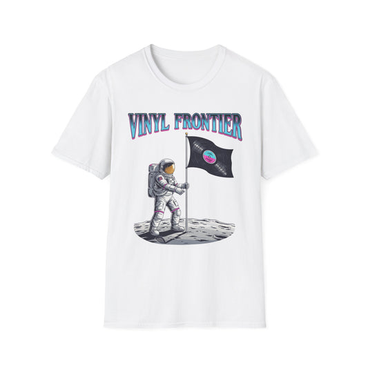 Vinyl Frontier Astronaut T-Shirt, Unisex Graphic Tee, Space Lover Gift, Casual Style, Summer Wear, Unique T-Shirt