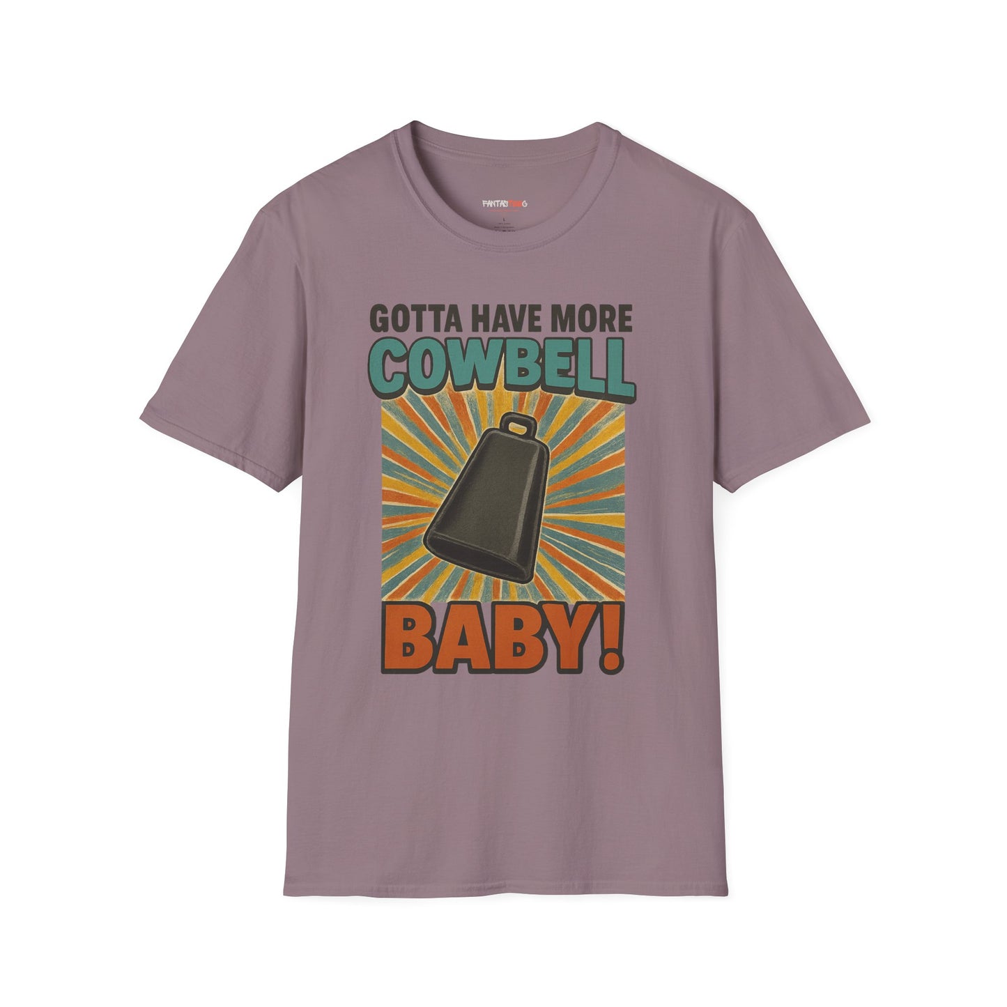 Gotta Have More Cowbell Rainbow T-Shirt, Funny T-Shirt, Unisex Graphic Tee, Music Lover Gift, Whimsical Apparel, Fun Humor Shirt