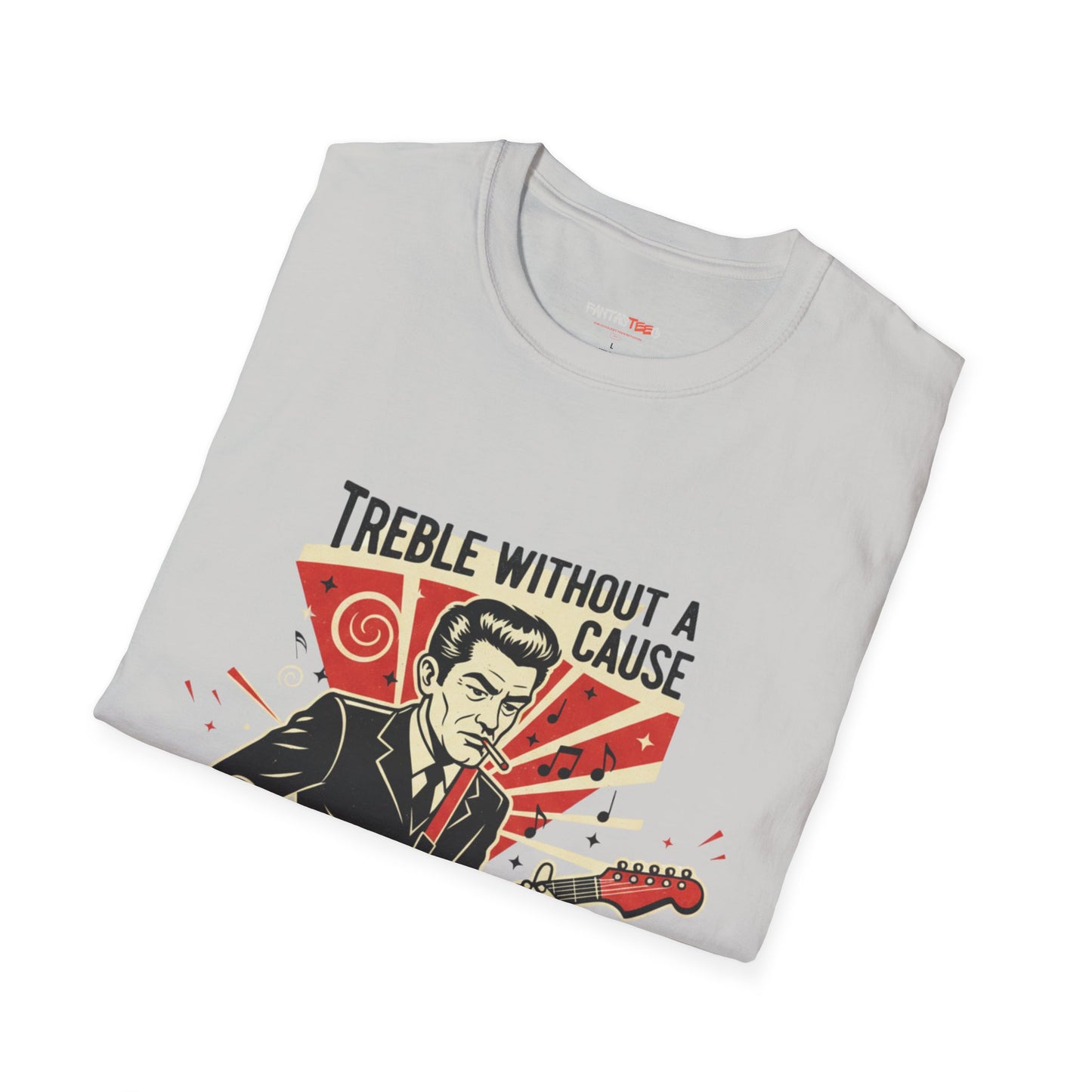 Retro Music Lover T-Shirt, Vintage Rock Tee, Gift for Musicians, Music Festival Apparel, Treble Without a Cause Shirt