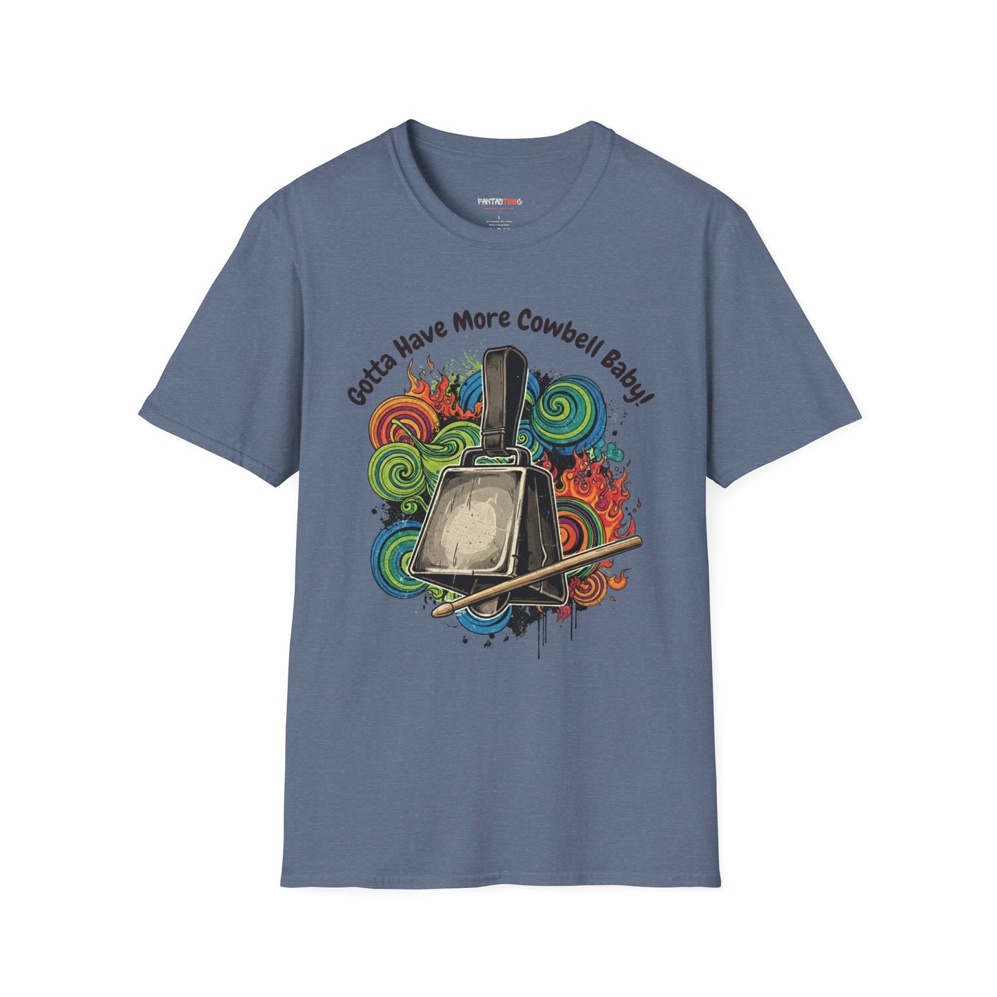 Gotta Have More Cowbell Unisex Softstyle T-Shirt | Fun Music Tribute Tee, Concert Wear, Gift for Musicians, Casual Style, Humor Shirt