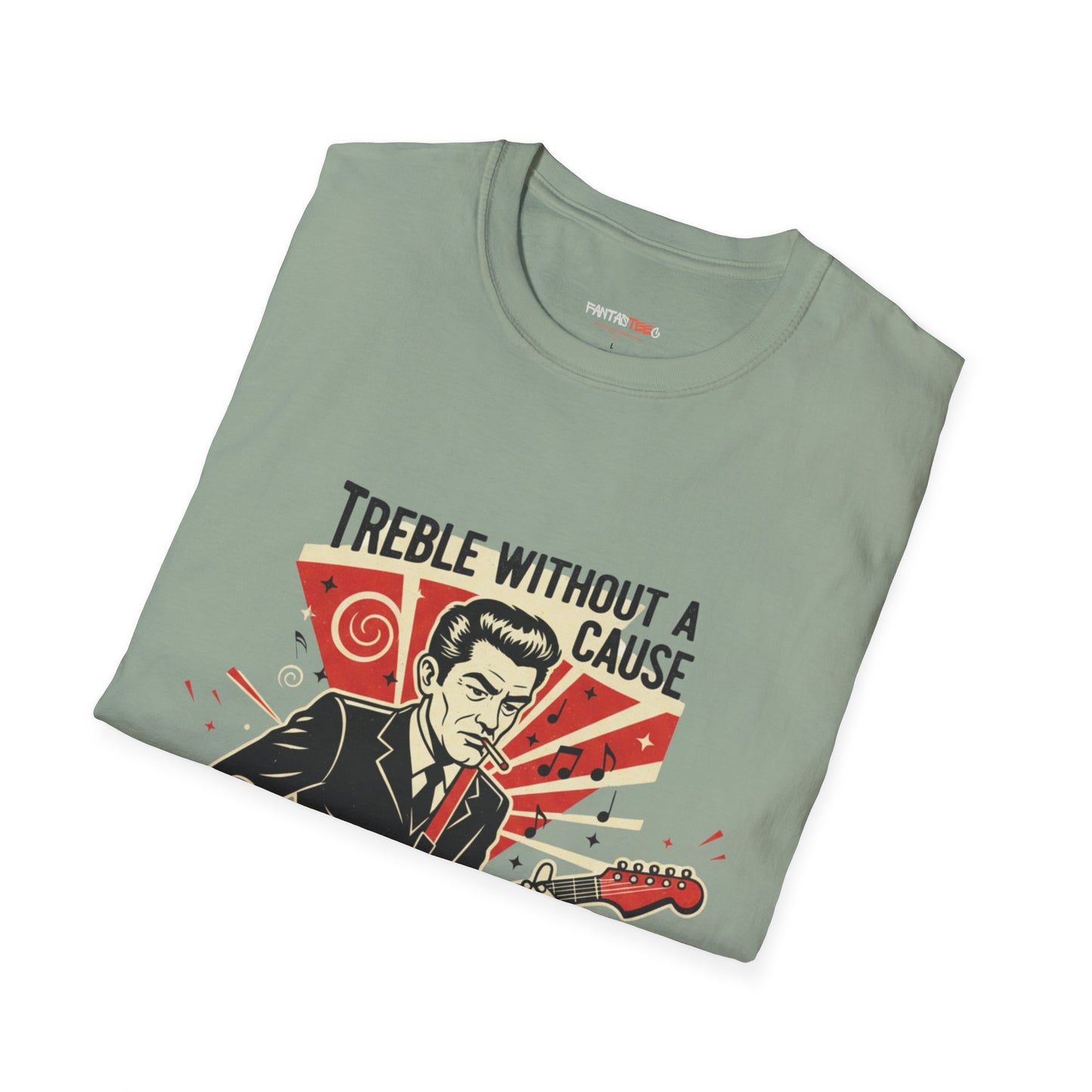 Retro Music Lover T-Shirt, Vintage Rock Tee, Gift for Musicians, Music Festival Apparel, Treble Without a Cause Shirt