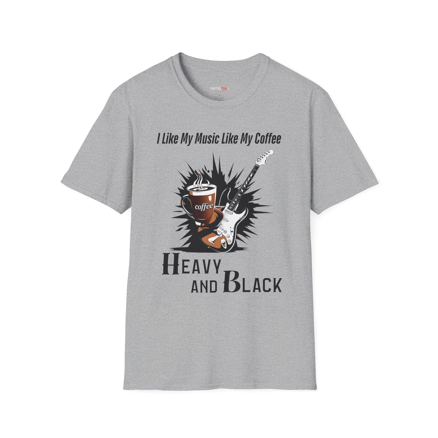 Rockin' Coffee Lover T-Shirt - Perfect Gift for Musicians, Coffee Enthusiasts, Birthdays, Music Festivals, Casual Wear