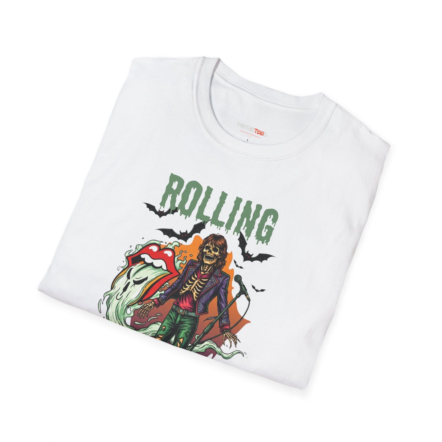 Rolling Bones Halloween Unisex softstyle T-Shirt