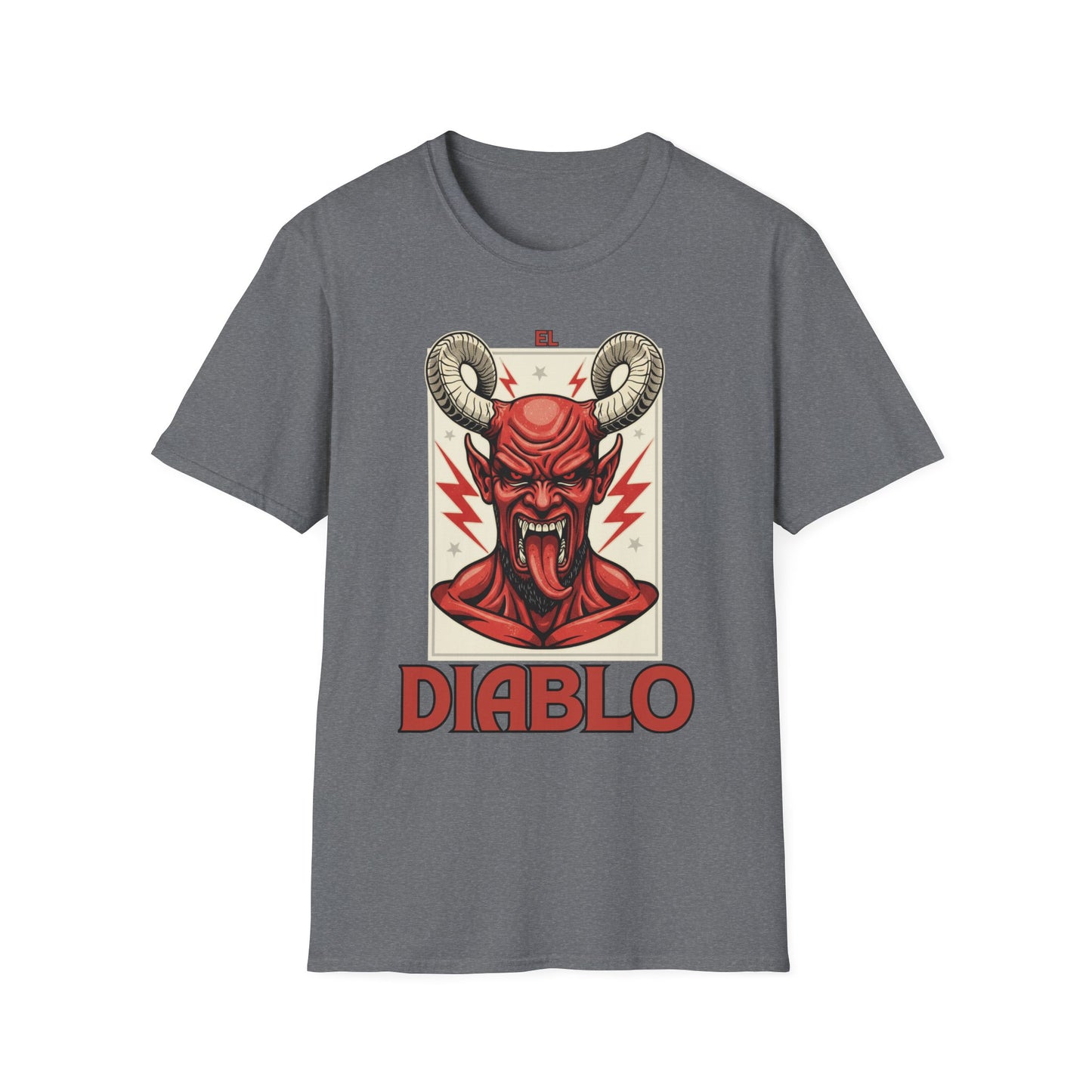 Diablo Graphic T-Shirt - Unisex Softstyle Tee for Music Lovers, Halloween Costume, Unique Gift, Vintage Style, Casual Wear