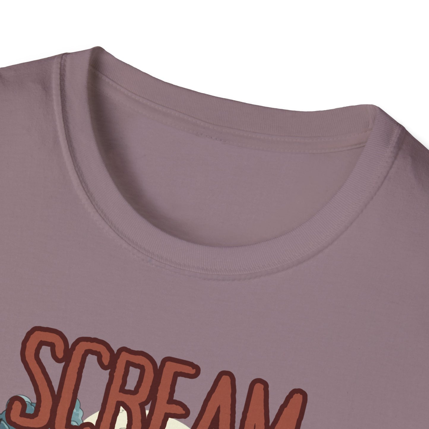 Halloween Themed Unisex T-Shirt, Casual Graphic Tee, Fall Fashion, Perfect for Costume Parties, Scream Day Celebration, Unique Gift Idea