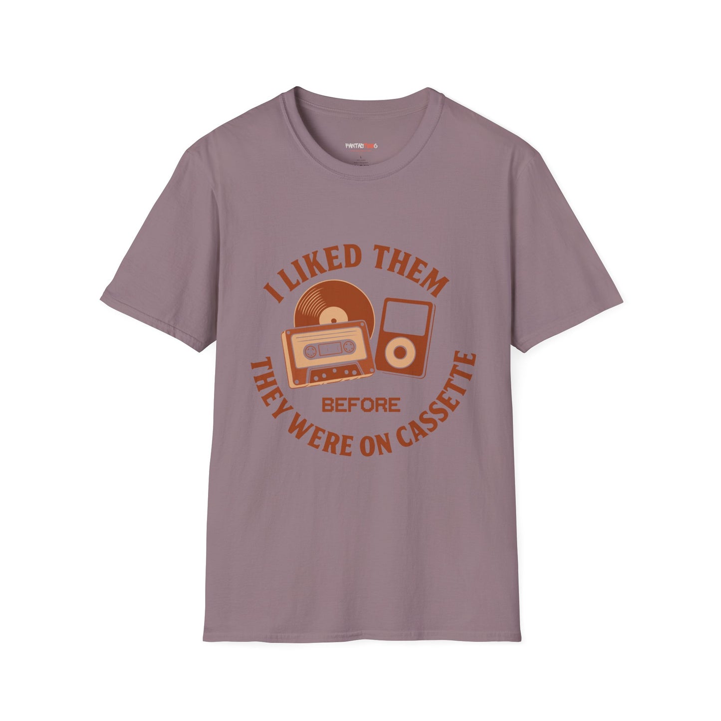 I Liked Them Before They Were on Cassette, Unisex Tee, Gift for Music Fans, Vintage Style Shirt