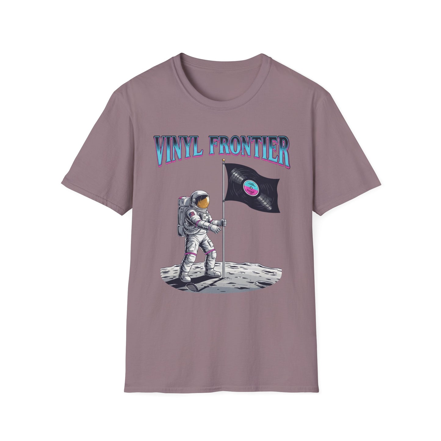 Vinyl Frontier Astronaut T-Shirt, Unisex Graphic Tee, Space Lover Gift, Casual Style, Summer Wear, Unique T-Shirt