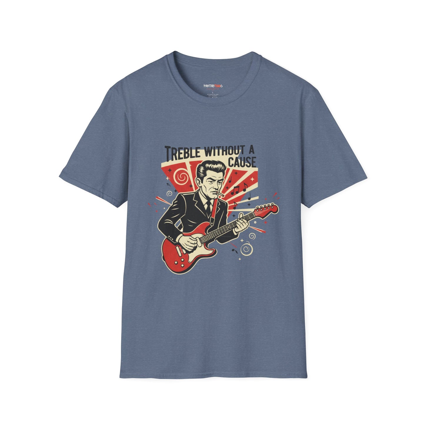 Retro Music Lover T-Shirt, Vintage Rock Tee, Gift for Musicians, Music Festival Apparel, Treble Without a Cause Shirt