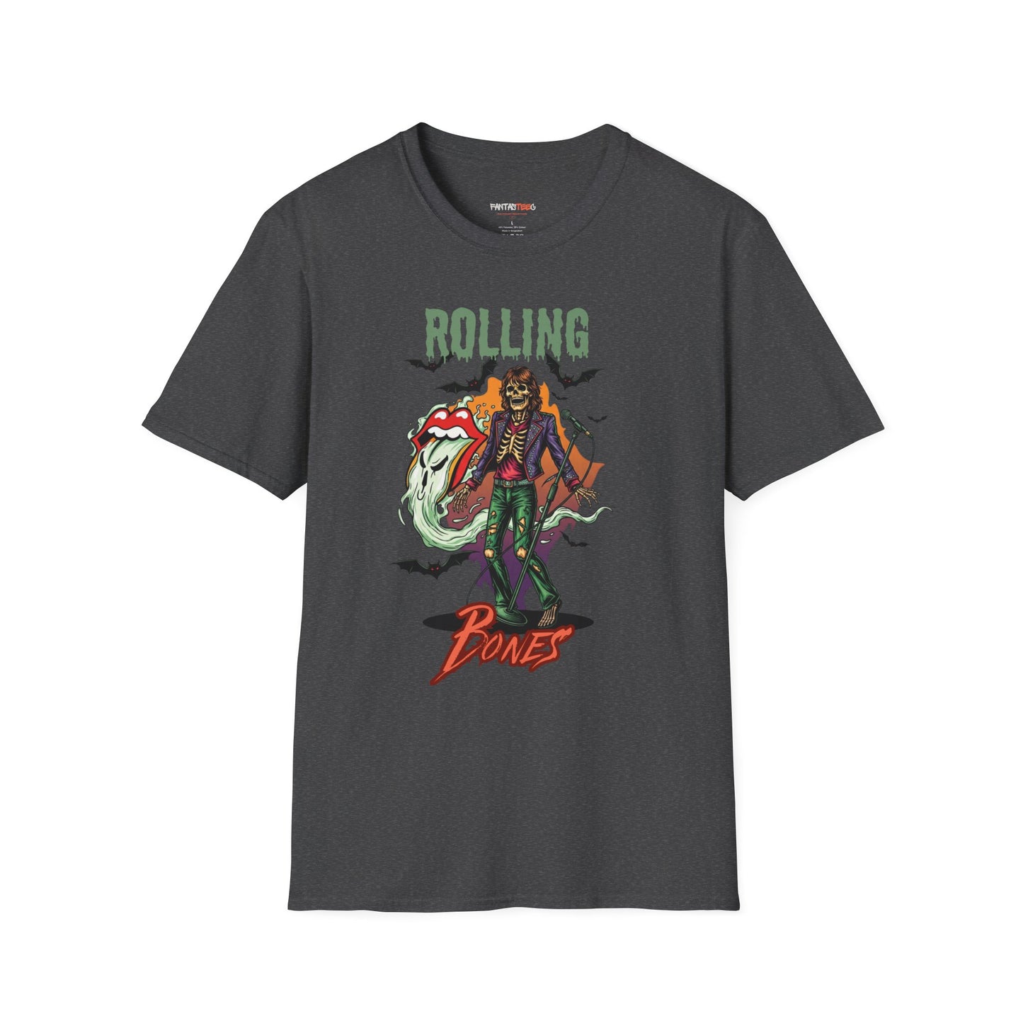 Rolling Bones Halloween Unisex softstyle T-Shirt