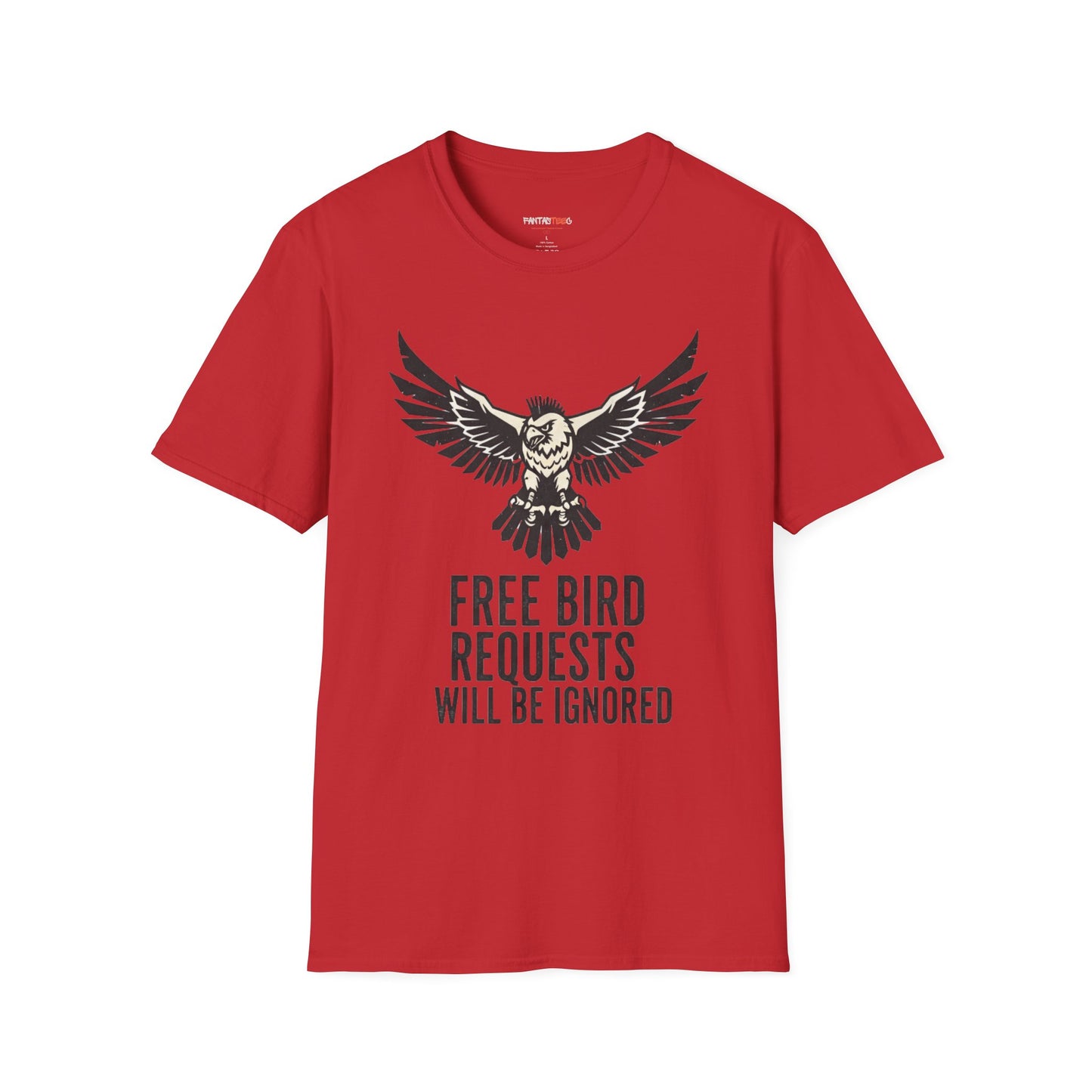 Free Bird Softstyle T-Shirt, Casual Tee, Music Lover Gift, Unisex Apparel, Festival Wear, Unique Statement Shirt