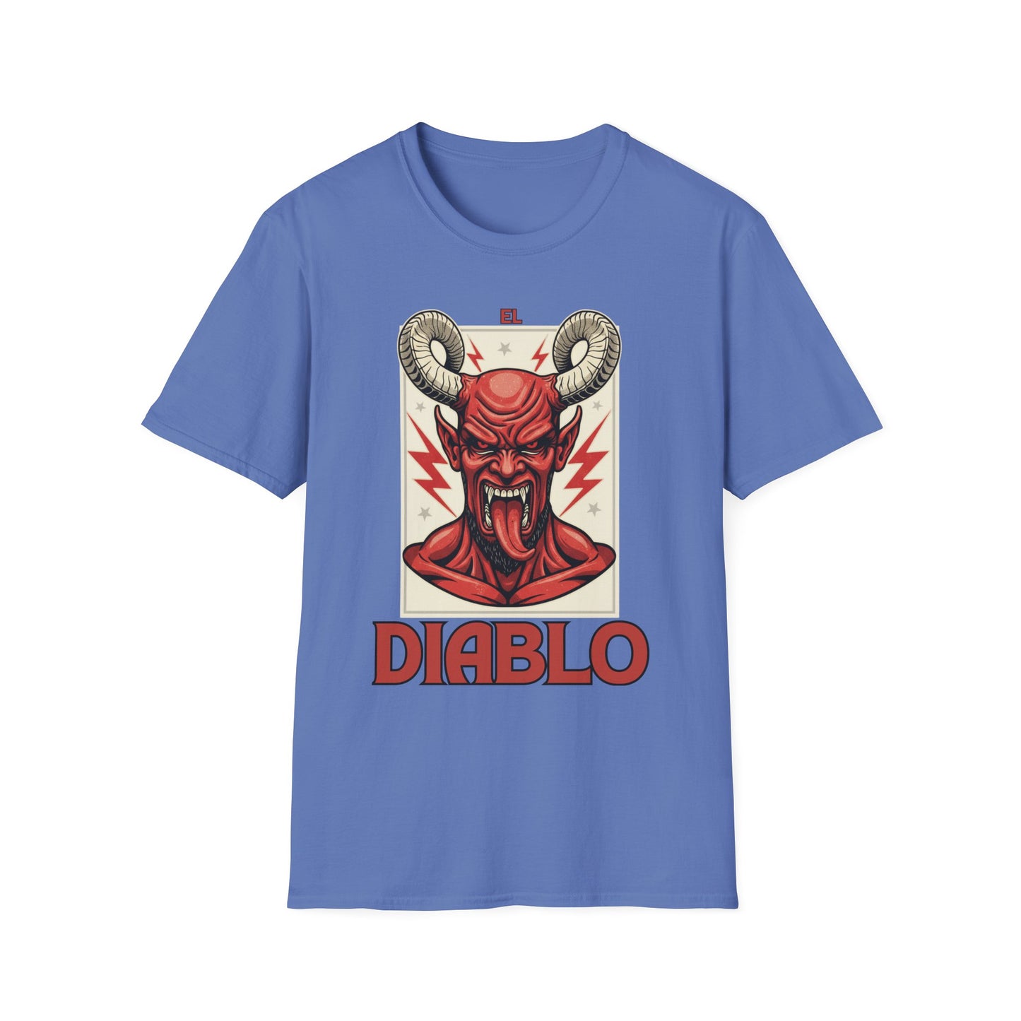 Diablo Graphic T-Shirt - Unisex Softstyle Tee for Music Lovers, Halloween Costume, Unique Gift, Vintage Style, Casual Wear