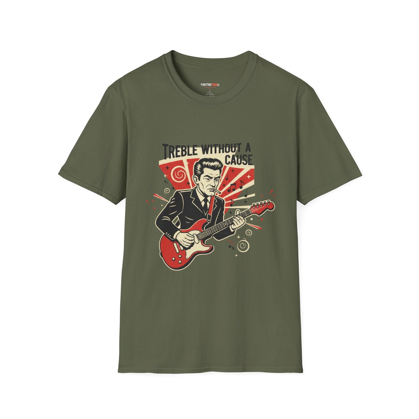 Retro Music Lover T-Shirt, Vintage Rock Tee, Gift for Musicians, Music Festival Apparel, Treble Without a Cause Shirt